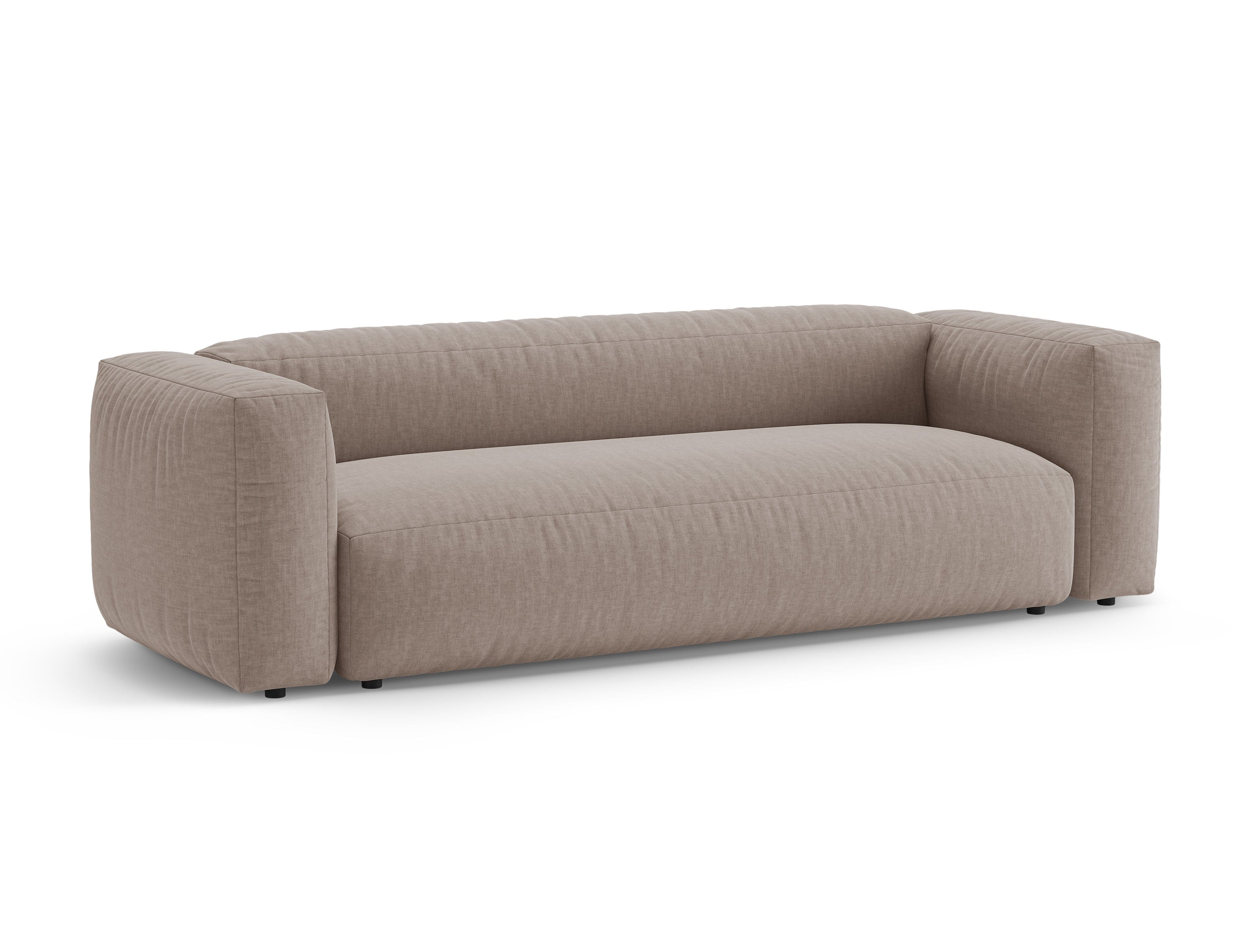 3-Seater Sofa with Sleeping Function MARTINA Dark Beige