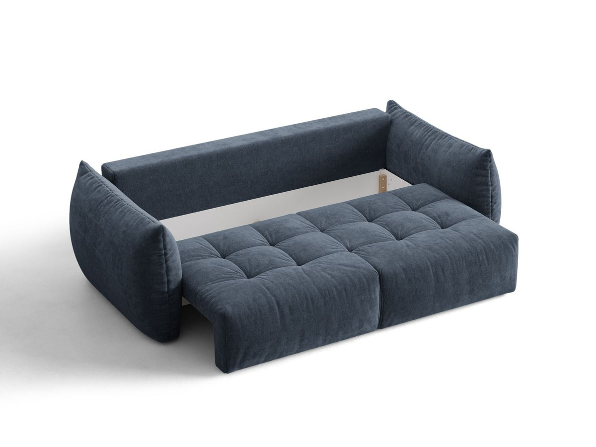 Sofa 3-osobowa z funkcją spania BLOOM granatowy – ujęcie 5
