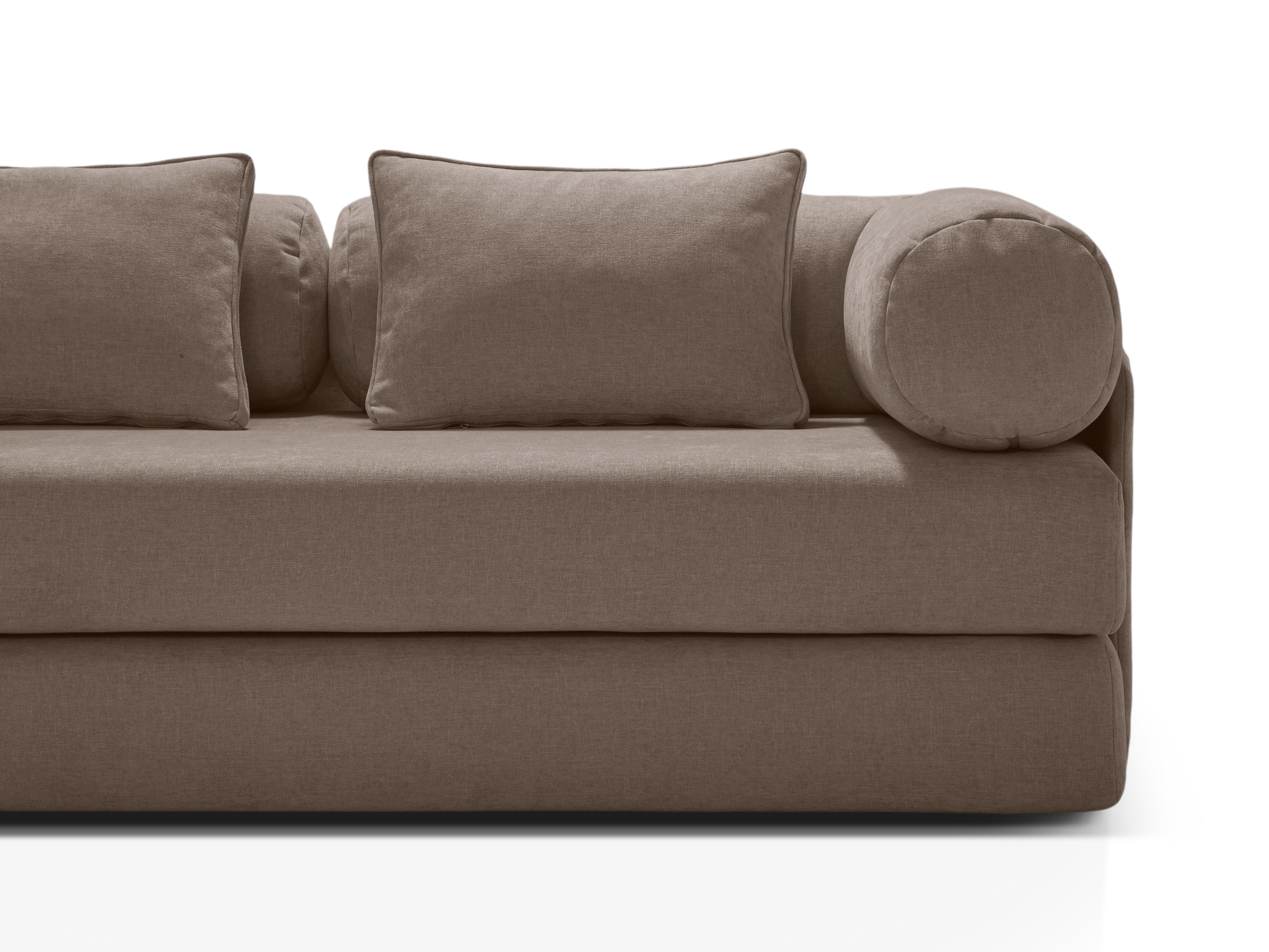 3-Seater Sofa with Sleeping Function DREAMY Cappuccino