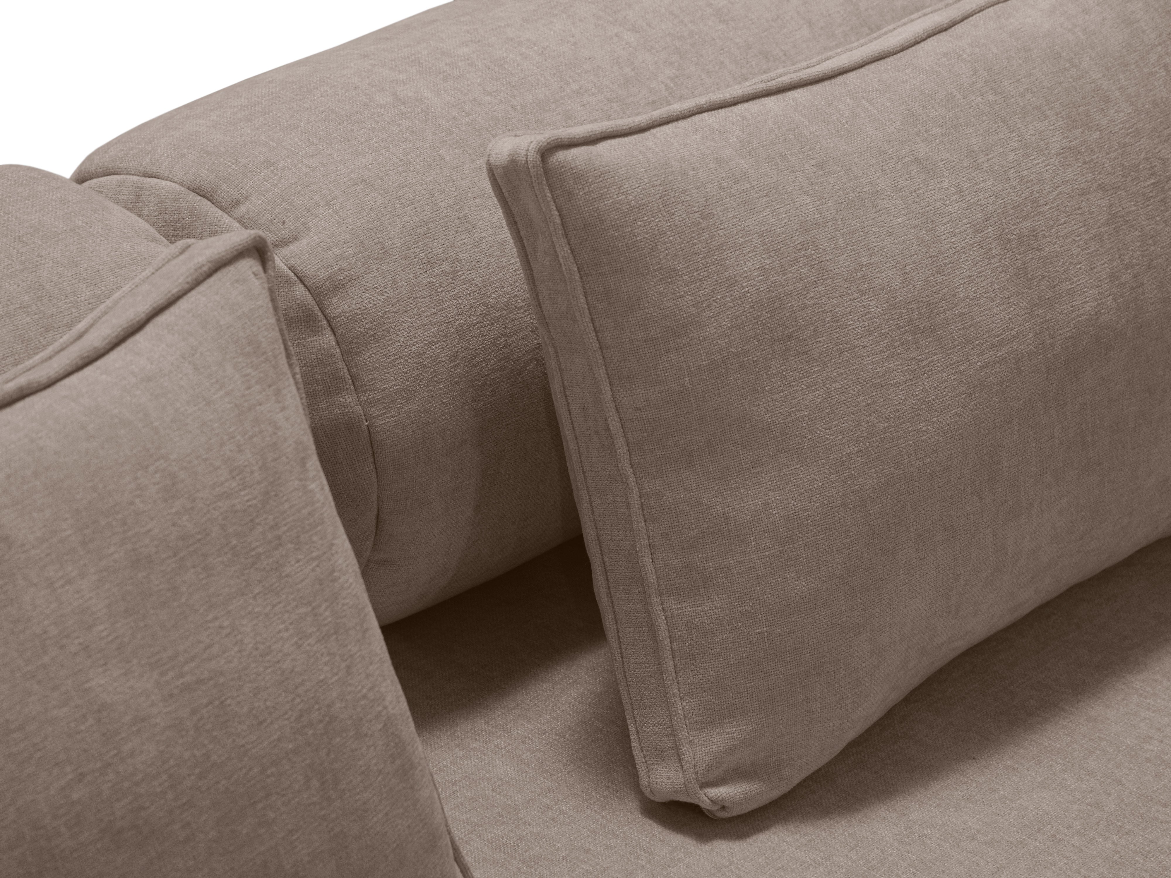 3-Seater Sofa with Sleeping Function DREAMY Cappuccino