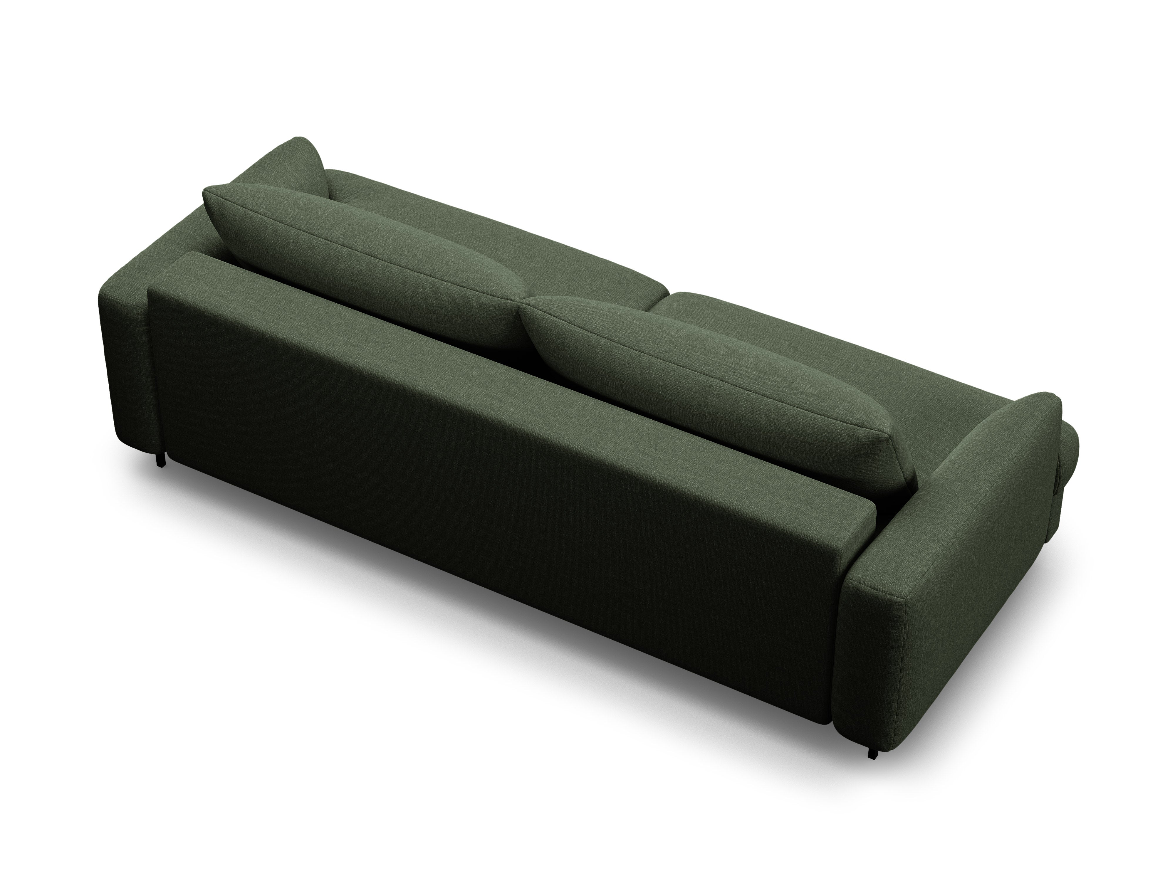 3-Seater Sofa with Sleeping Function NAOMI Moss Green