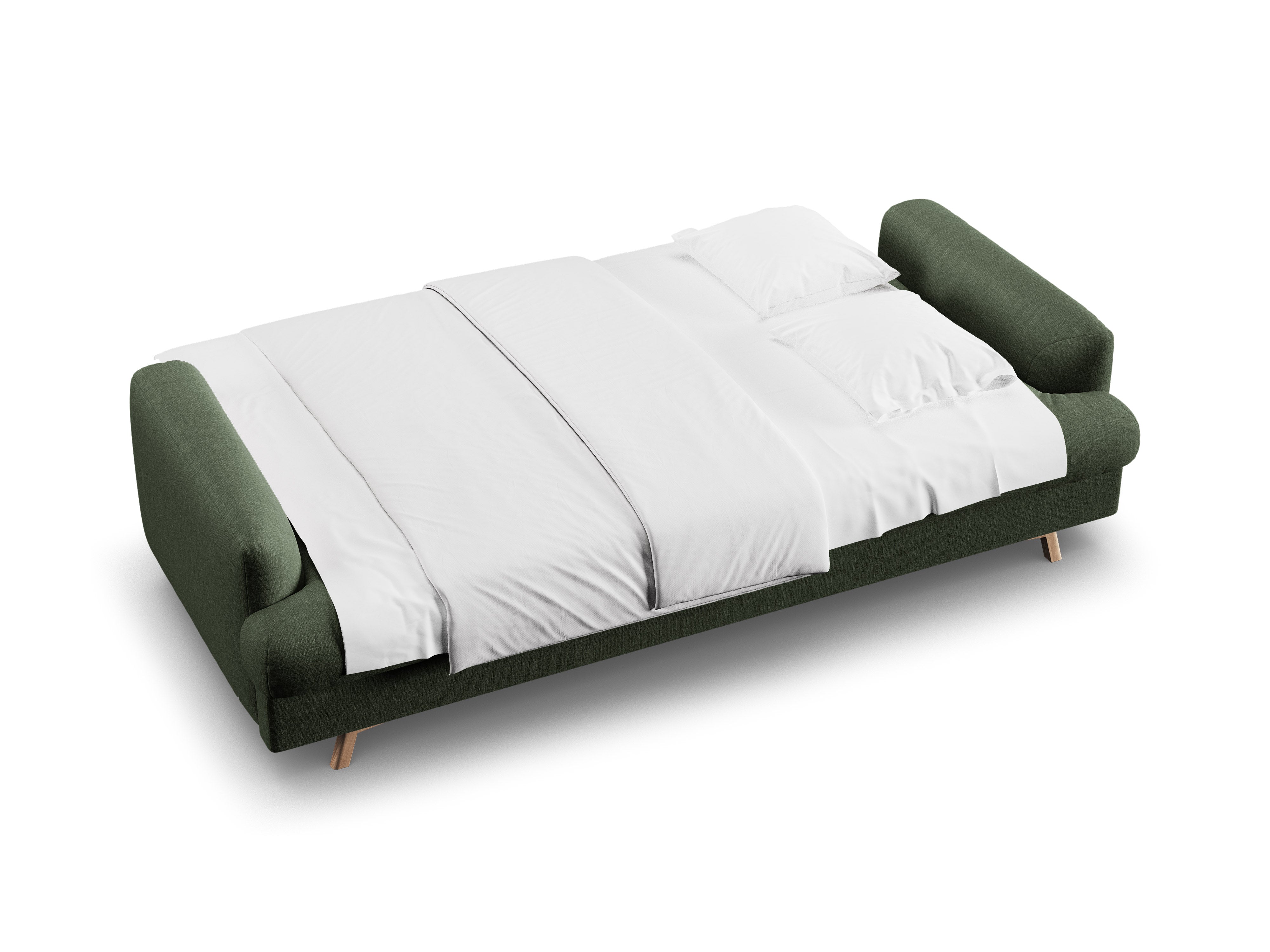 3-Seater Sofa with Sleeping Function NAOMI Moss Green