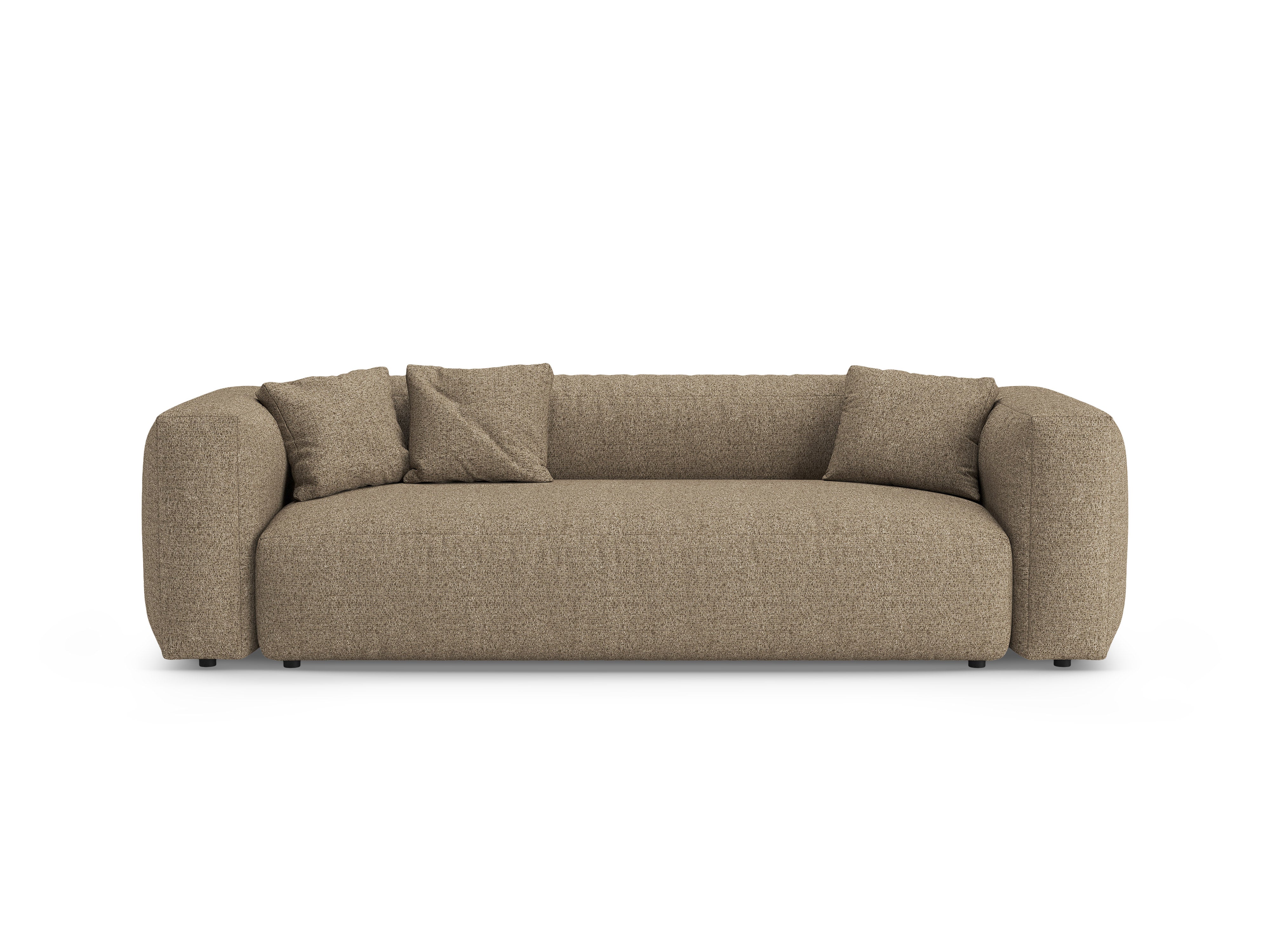 Pohovka 3-miestna s funkciou spania MARTINA cappuccino boucle