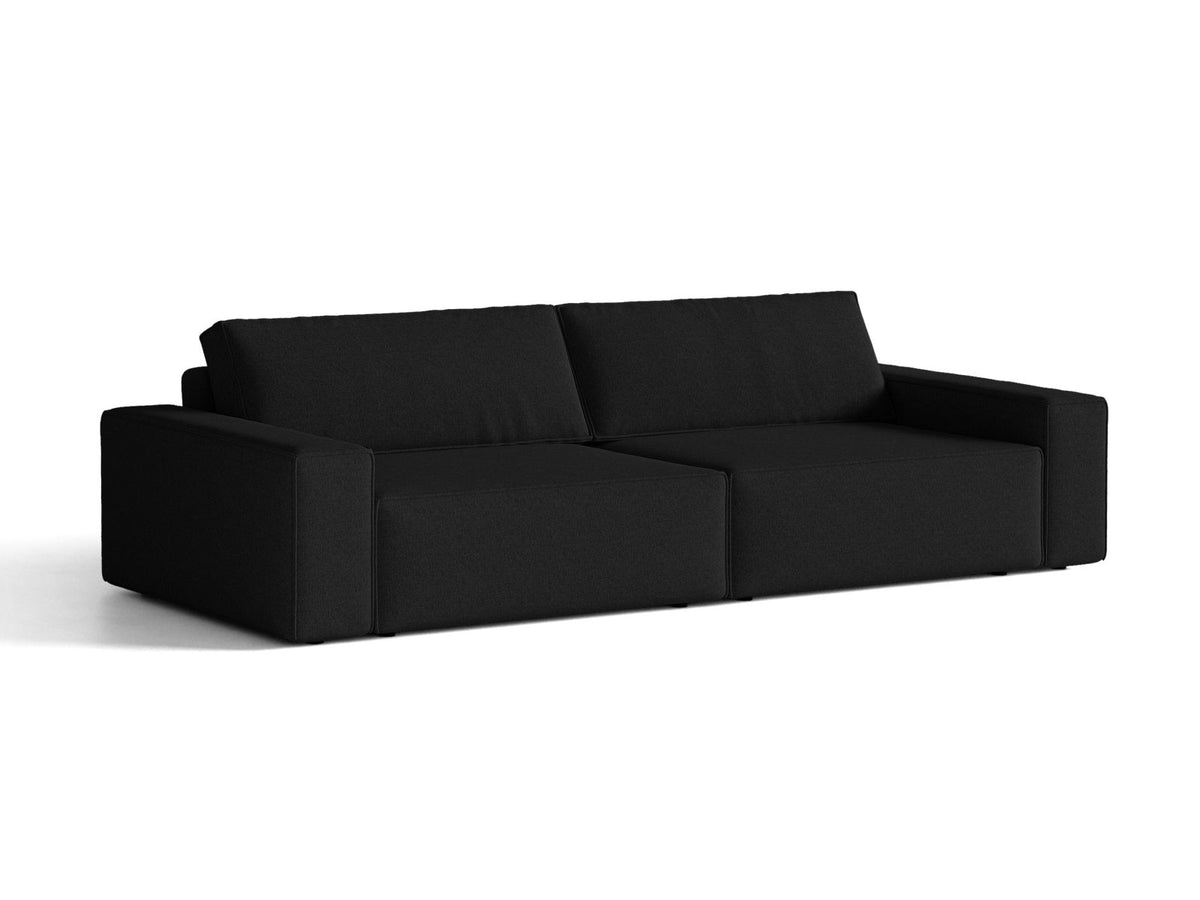 Sofa 3-osobowa z funkcją spania JODIE czarny – ujęcie 3