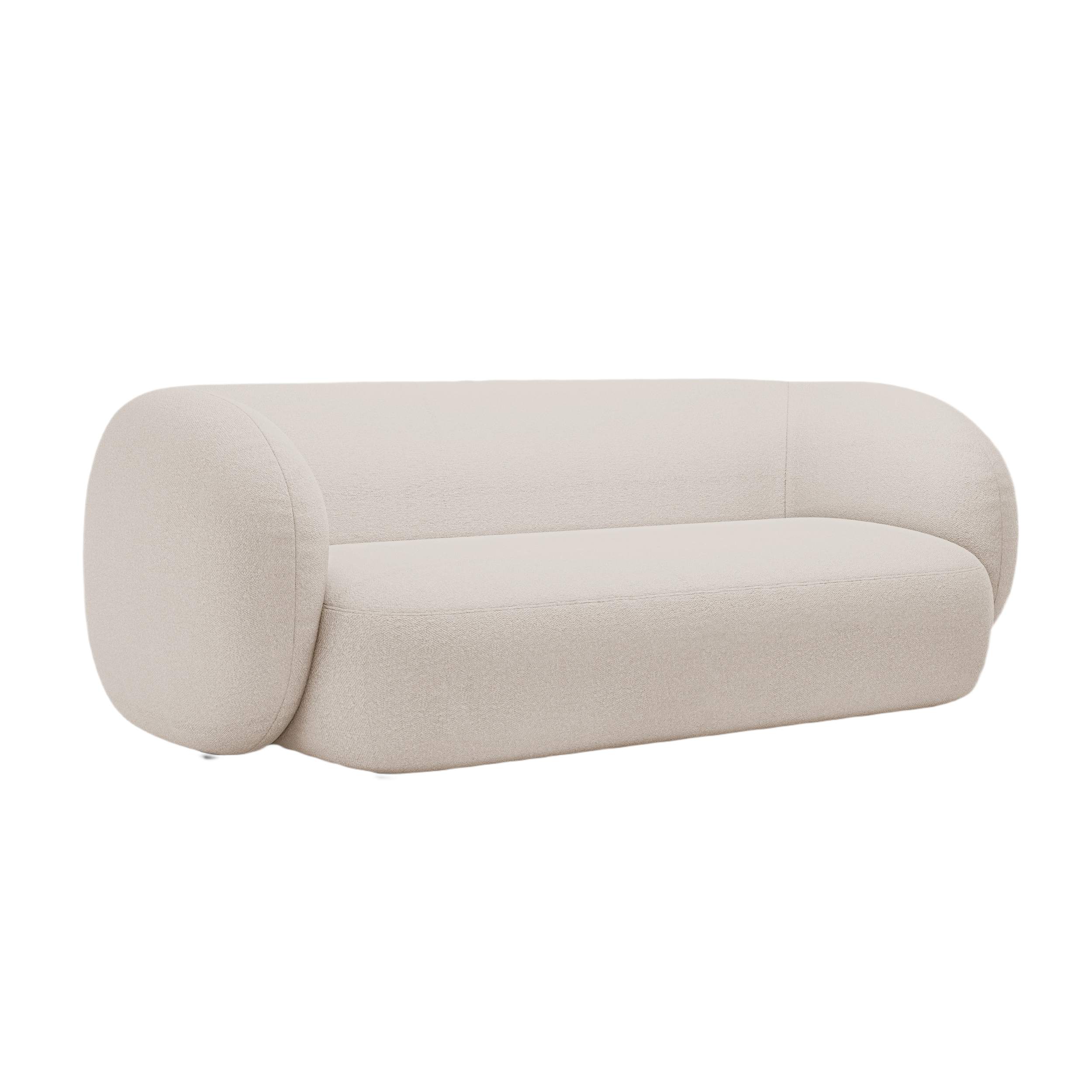 3-seater Sofa KATE beige boucle