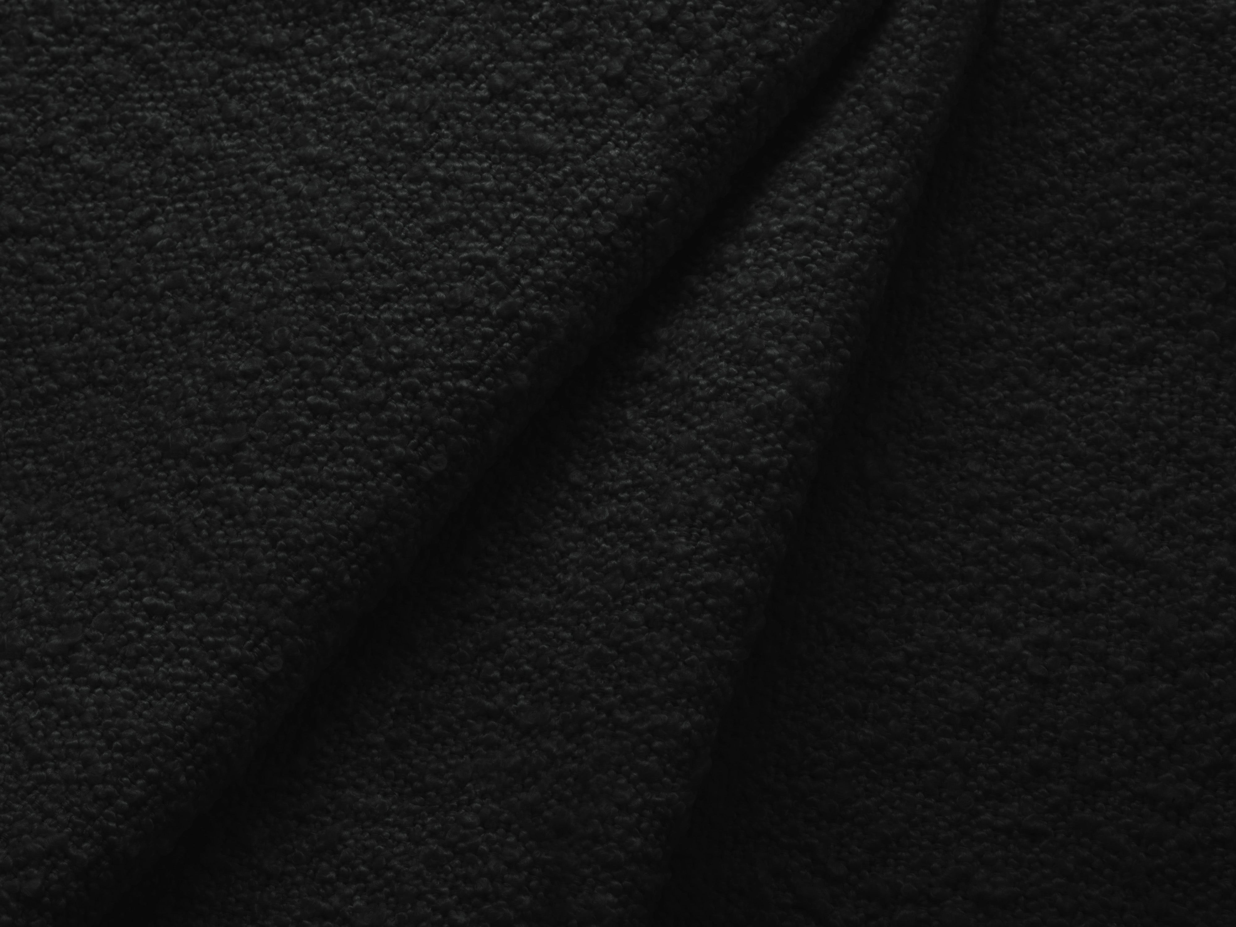 3-seater Sofa KATE black boucle