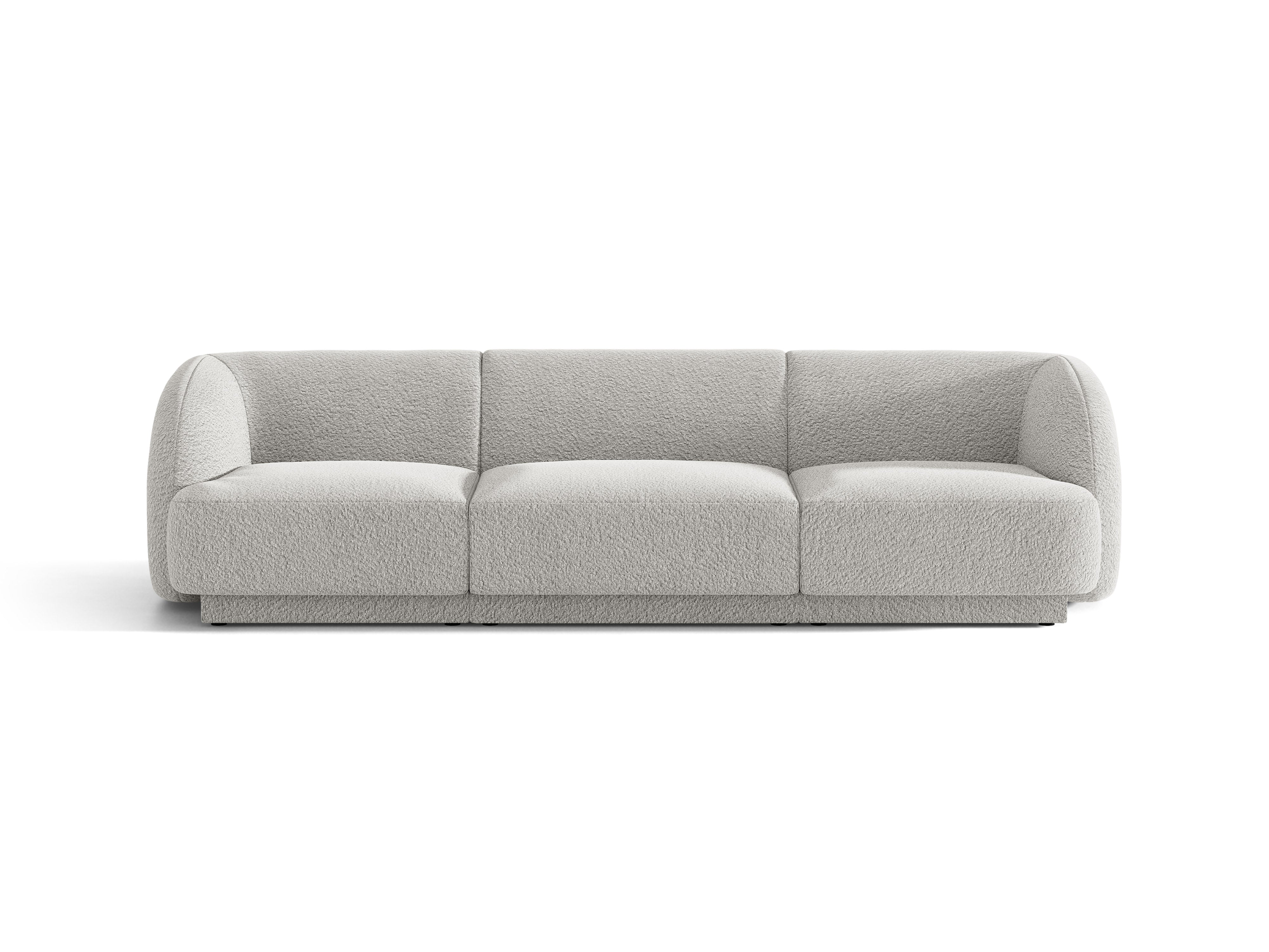 Sofa 3-osobová MILEY svetlosivá boucle