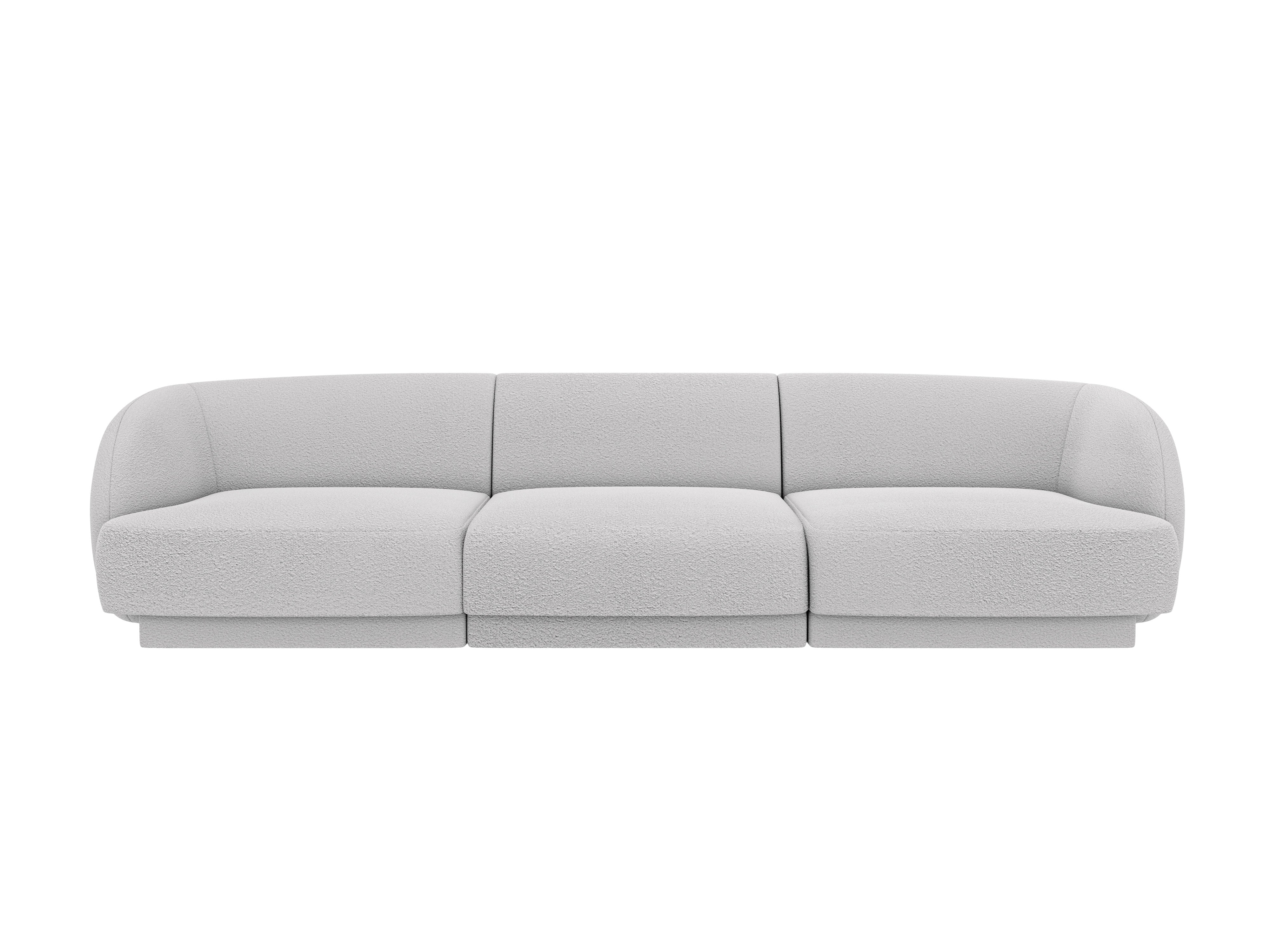 Sofa 3-osobová MILEY svetlosivá boucle