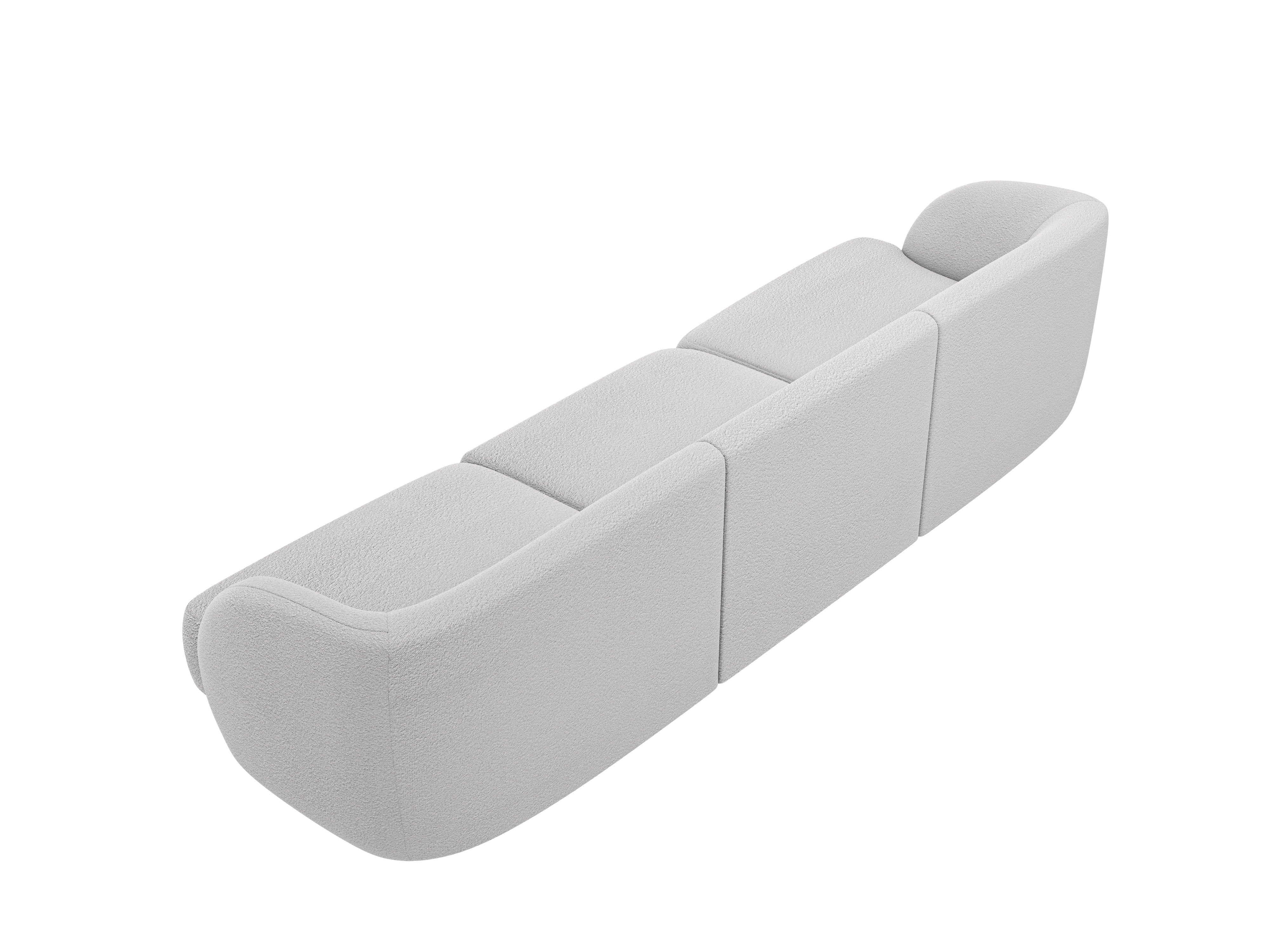 Sofa 3-osobová MILEY svetlosivá boucle