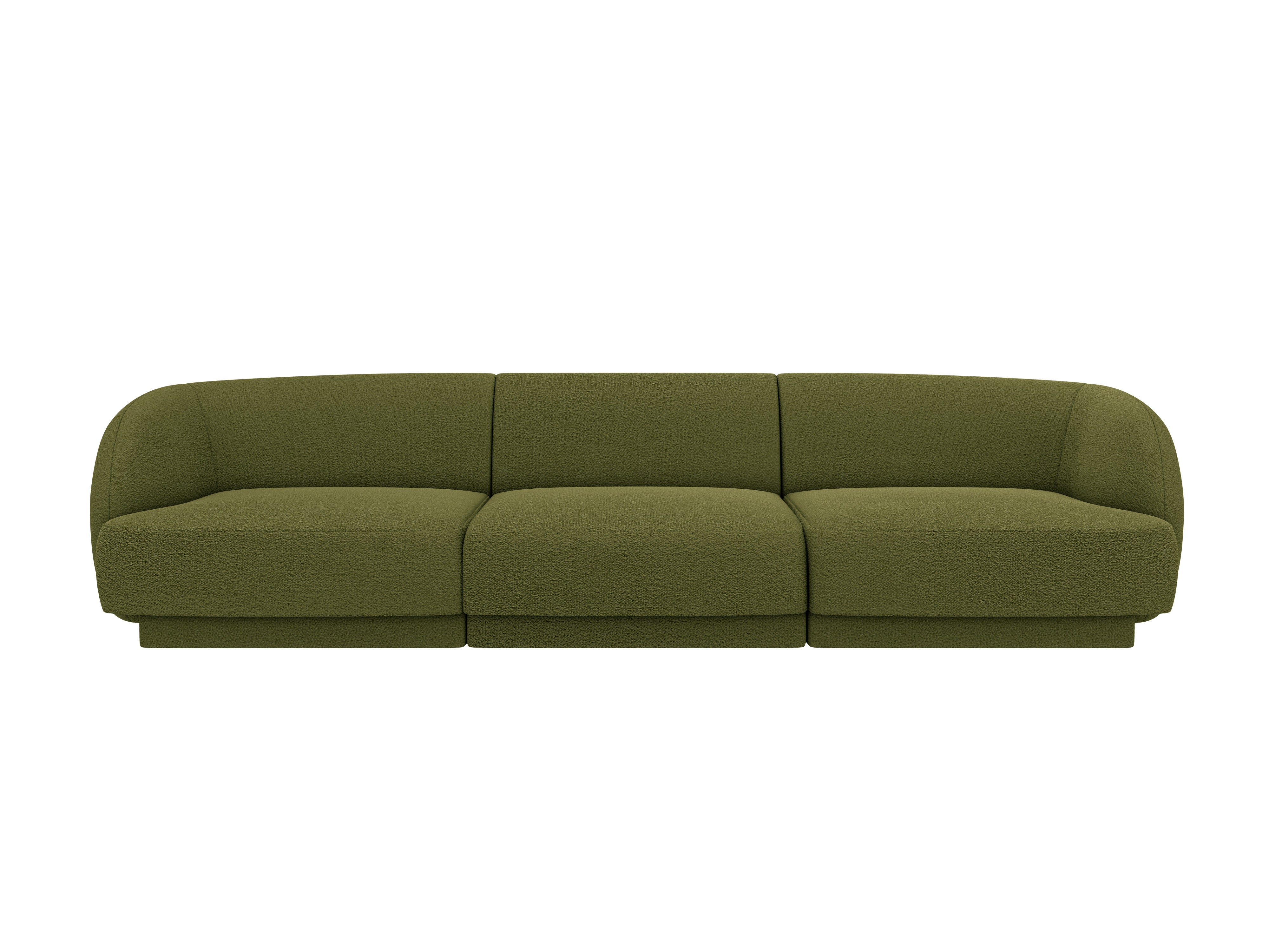 Sofa 3-osobová MILEY zelená boucle