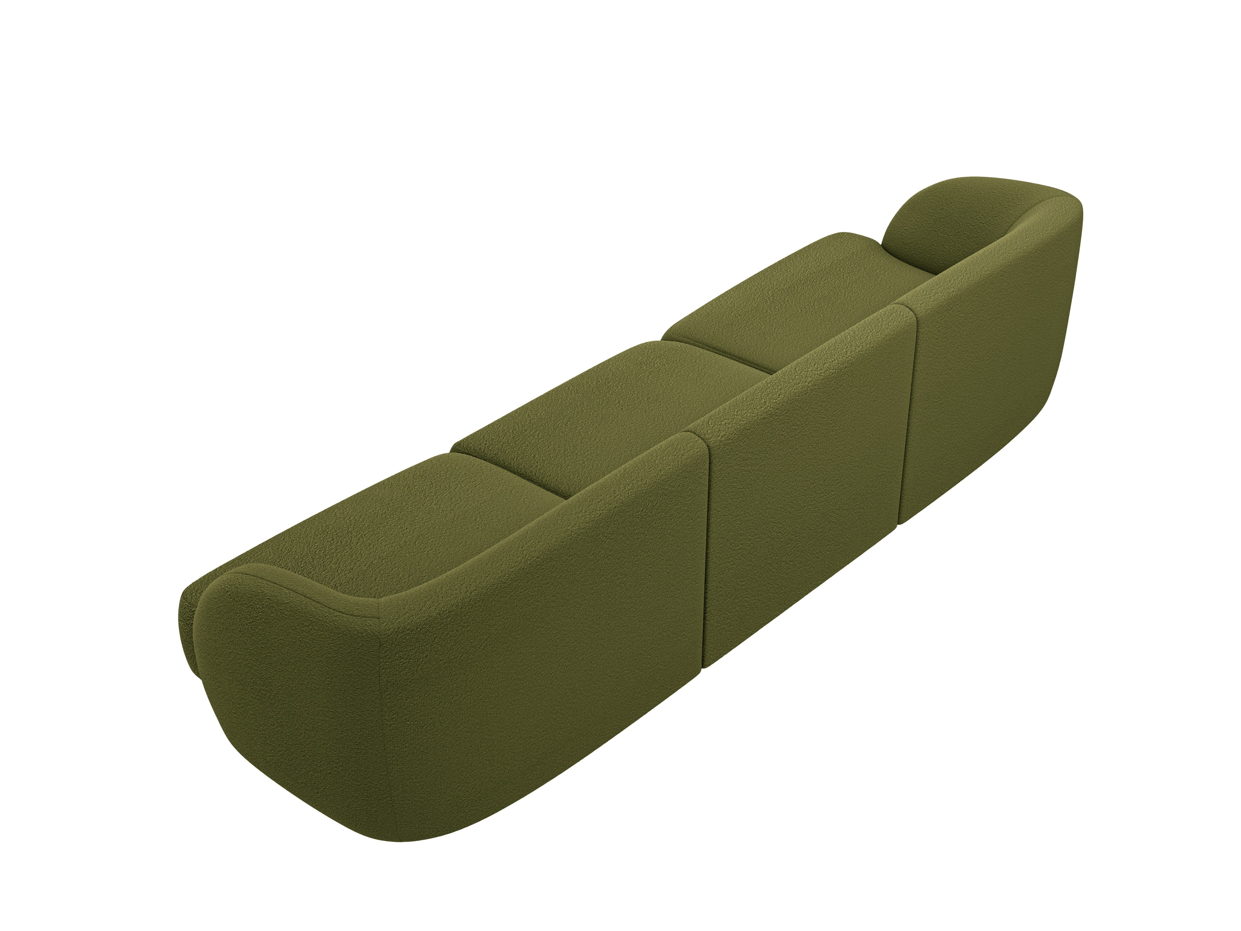 Sofa 3-osobová MILEY zelená boucle