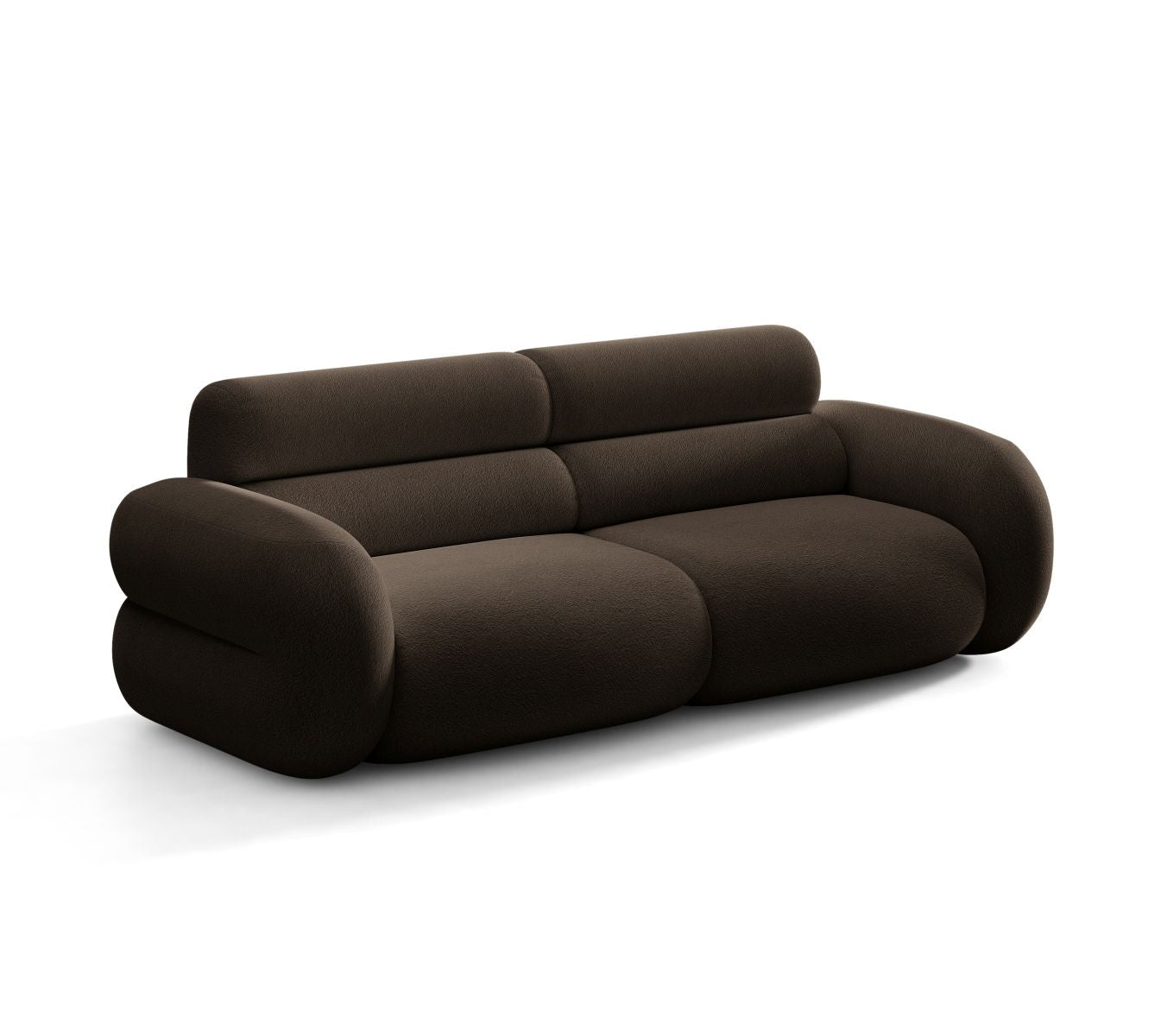 Sofa pre 3 osoby NEO hnedá boucle
