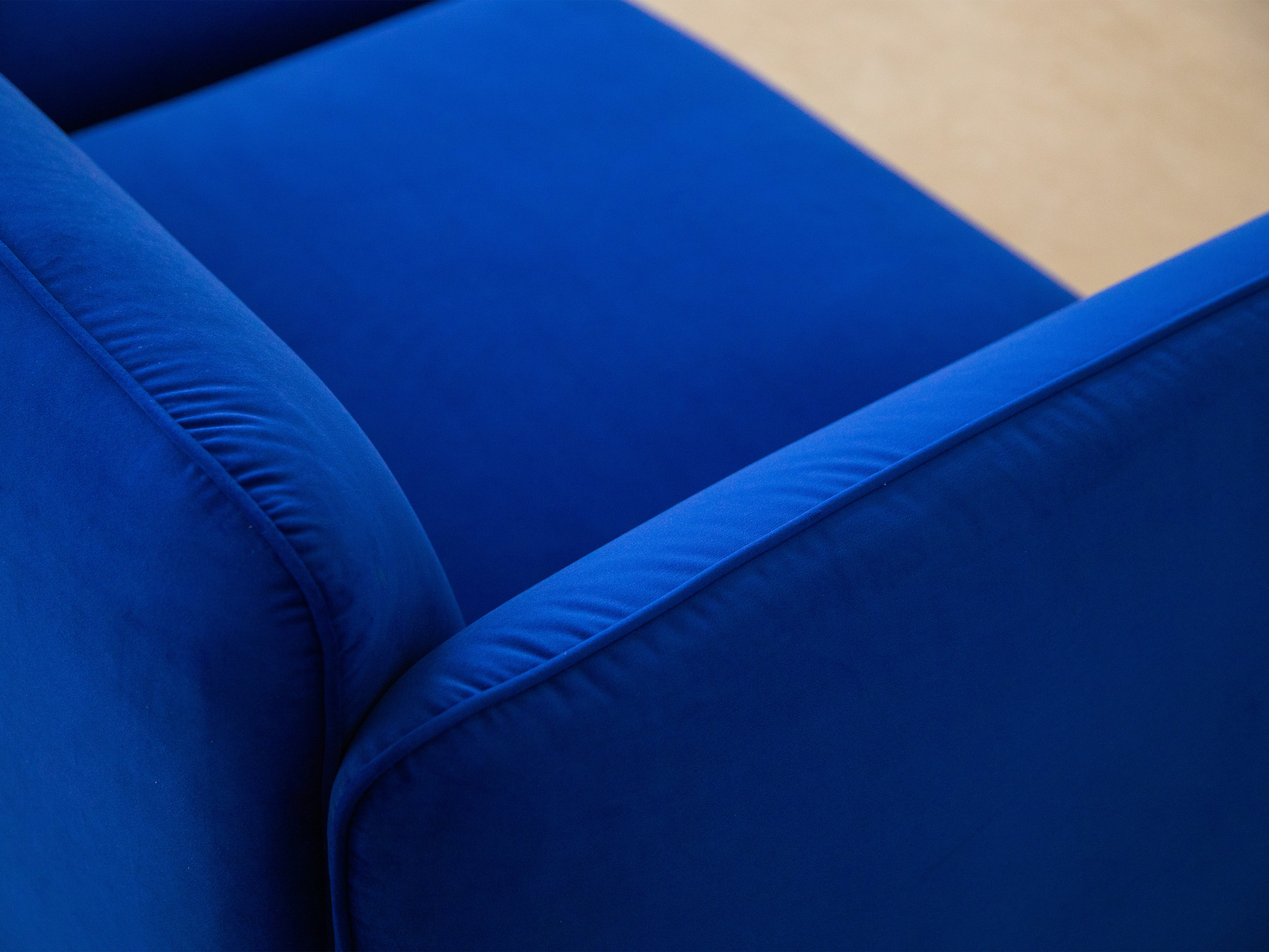 2-seater Sofa GEORGIA brown chenille