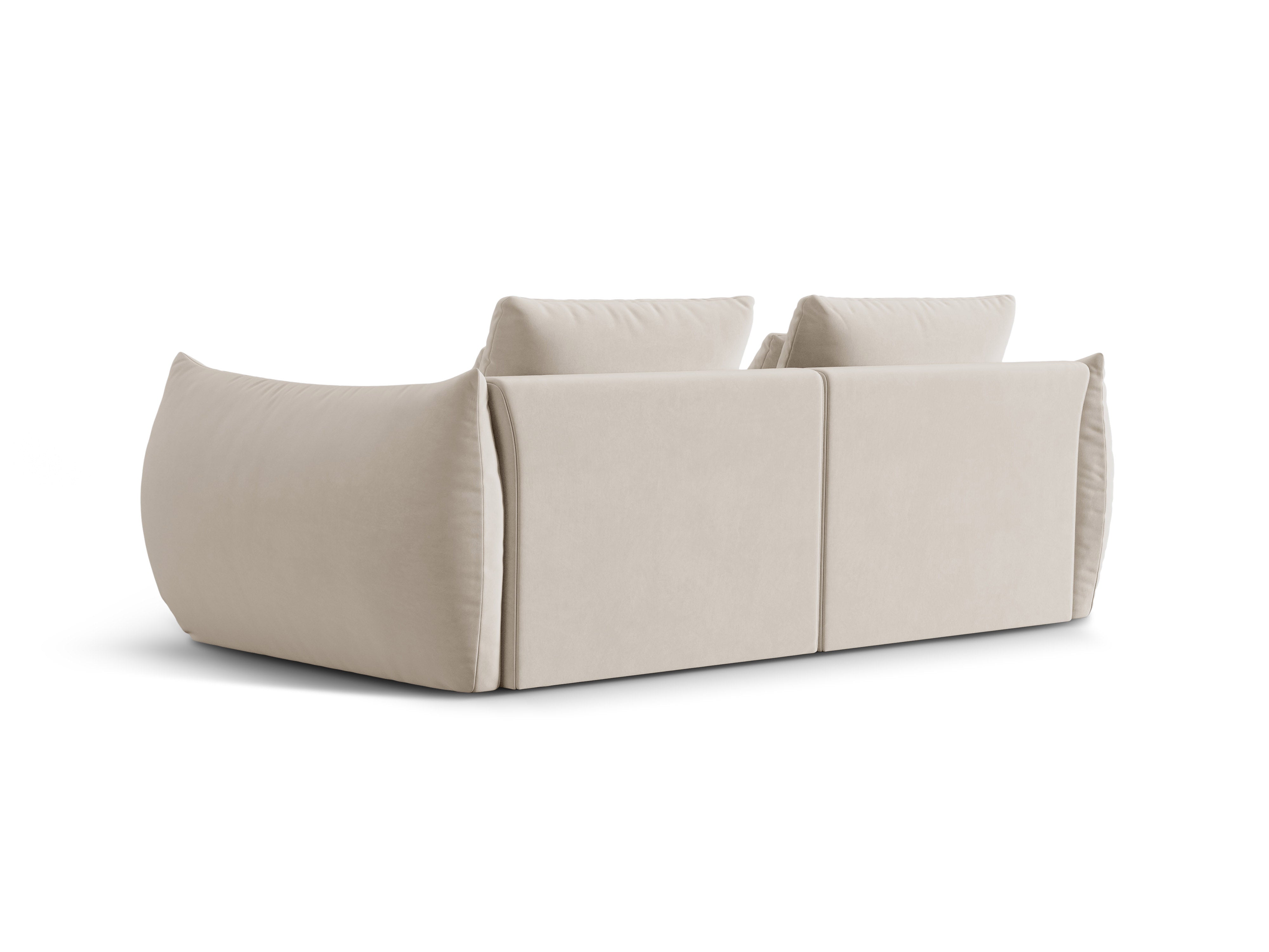 Bloom Ecru velvet sofa
