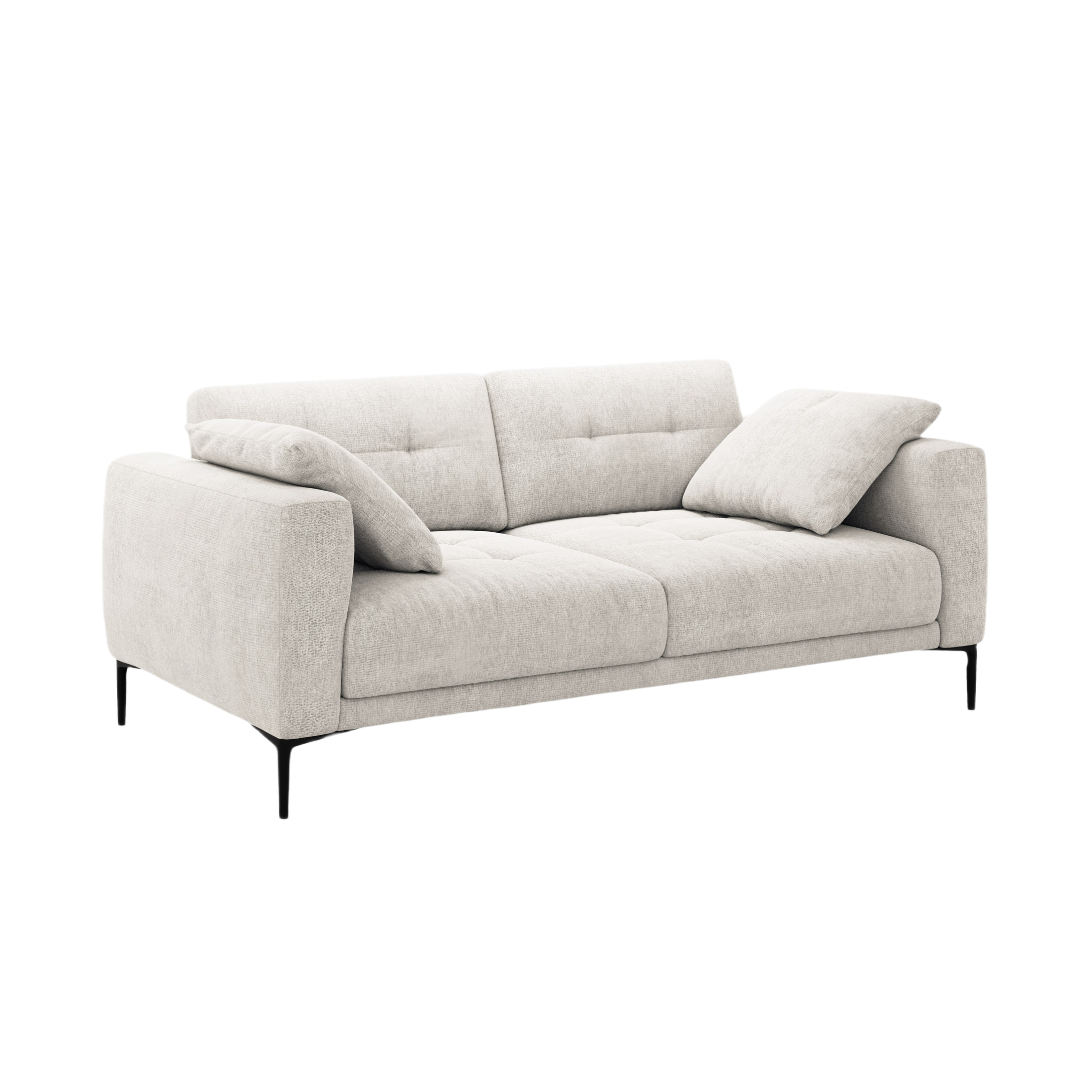 3-seater Sofa BEMY beige chenille