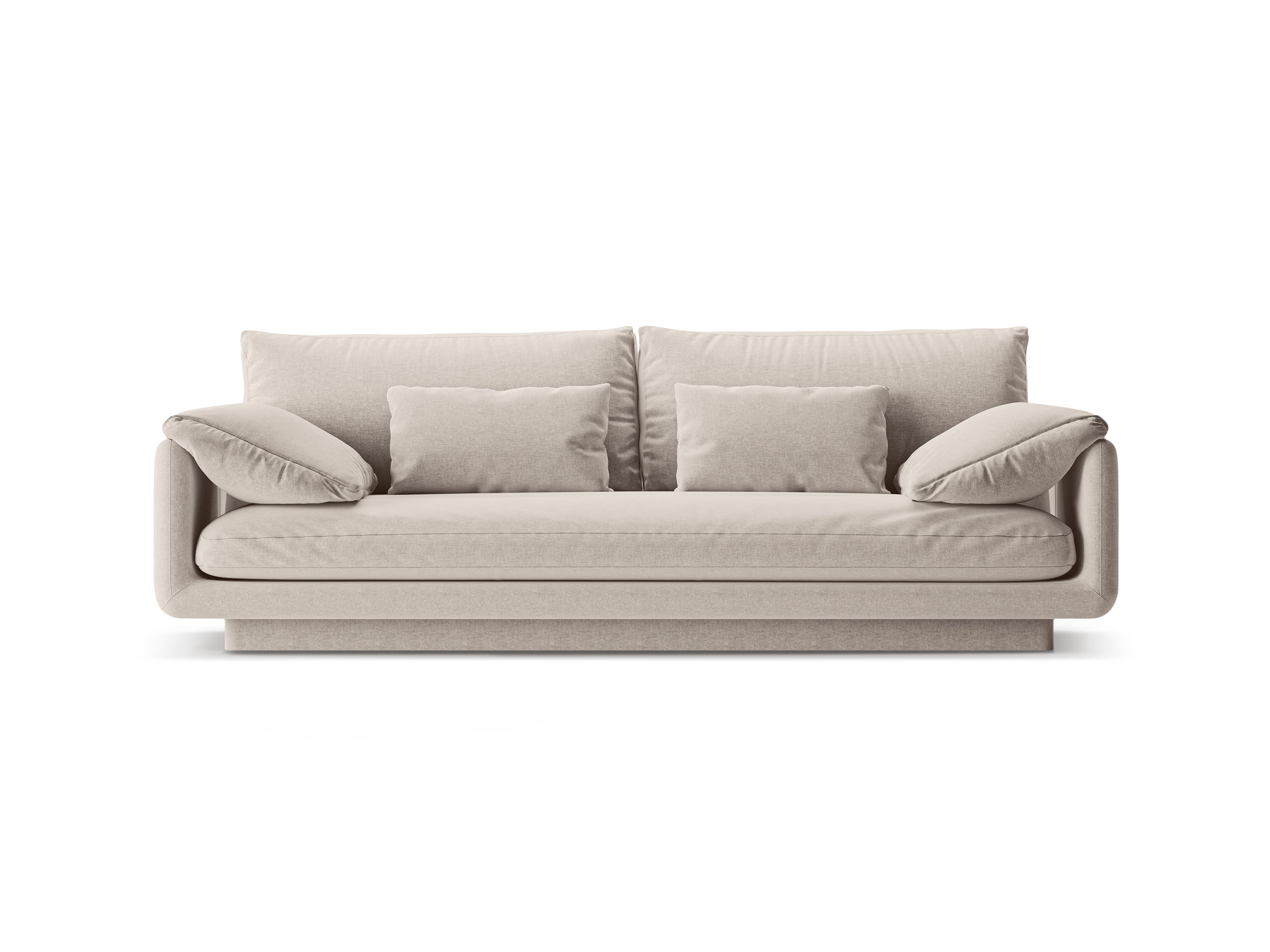 3-seater sofa light beige