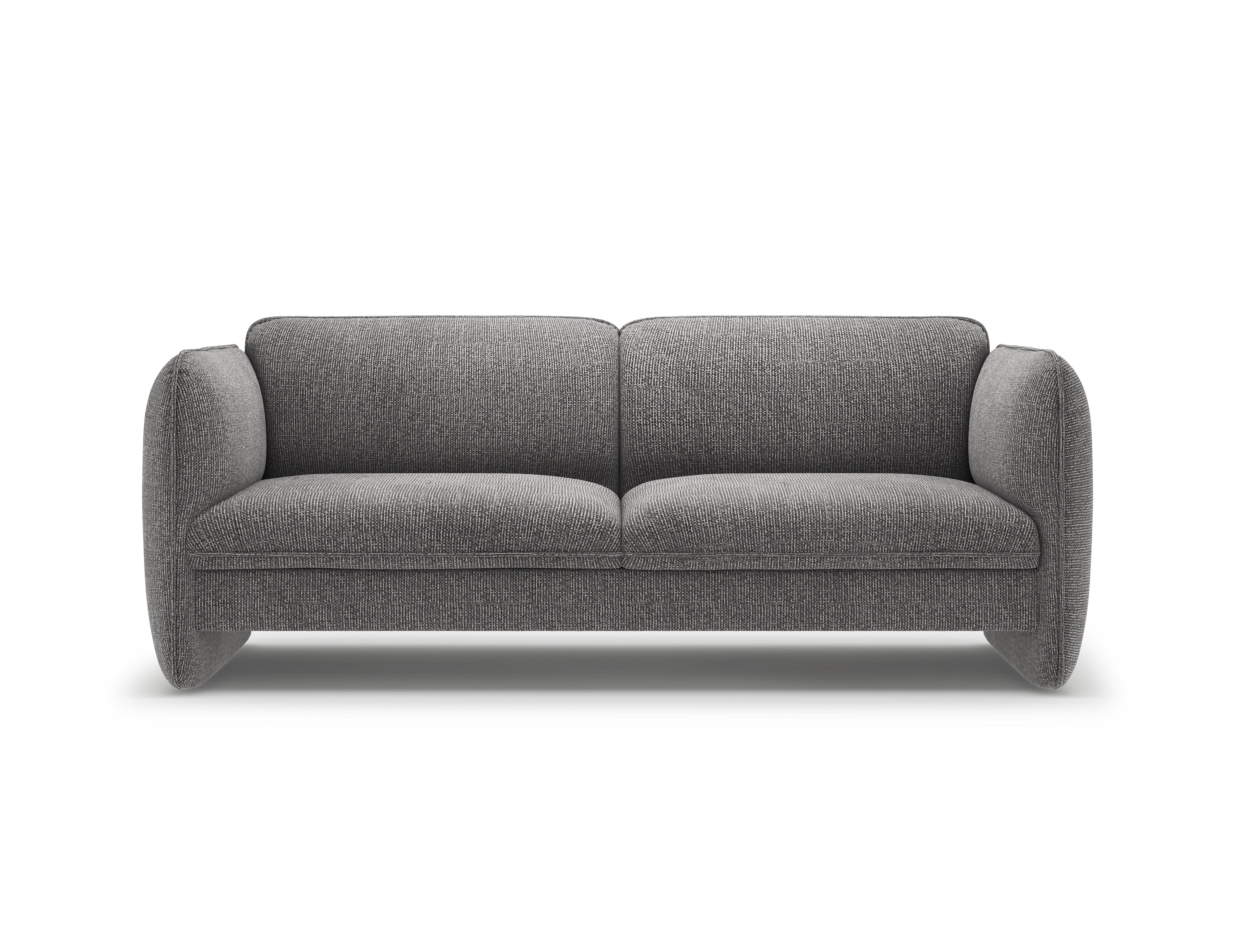 Sofa pre 3 osoby GEORGIA tmavosivý šenil