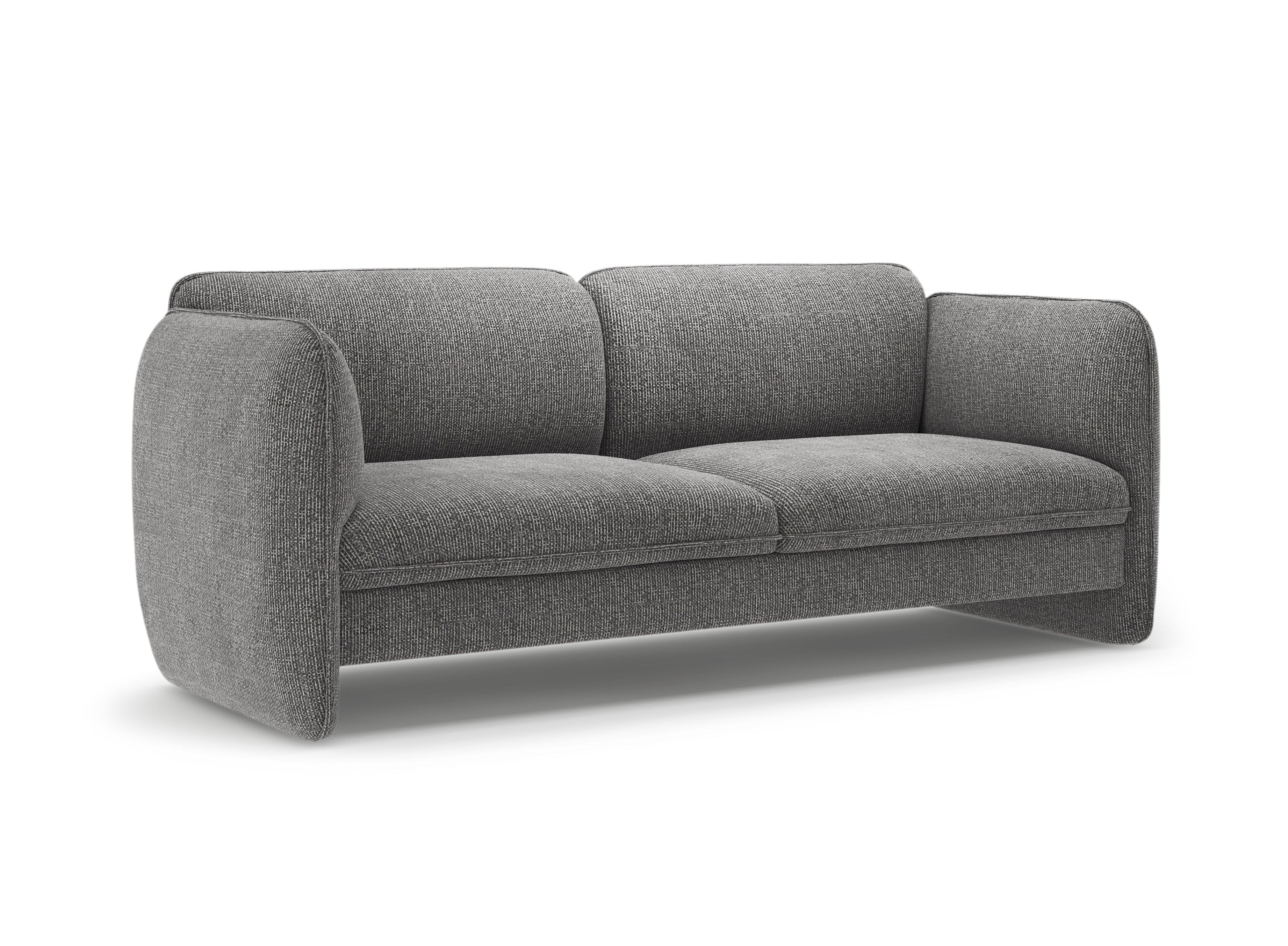 Sofa pre 3 osoby GEORGIA tmavosivý šenil