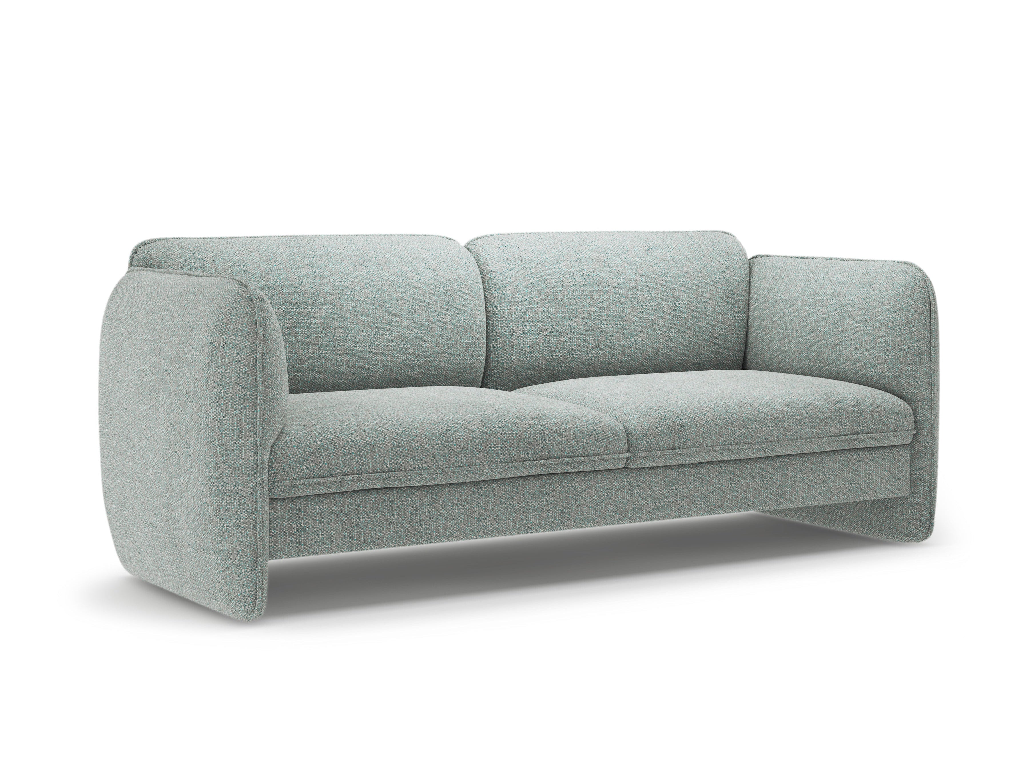 Sofa pre 3 osoby GEORGIA v tlmenom modrom szenile