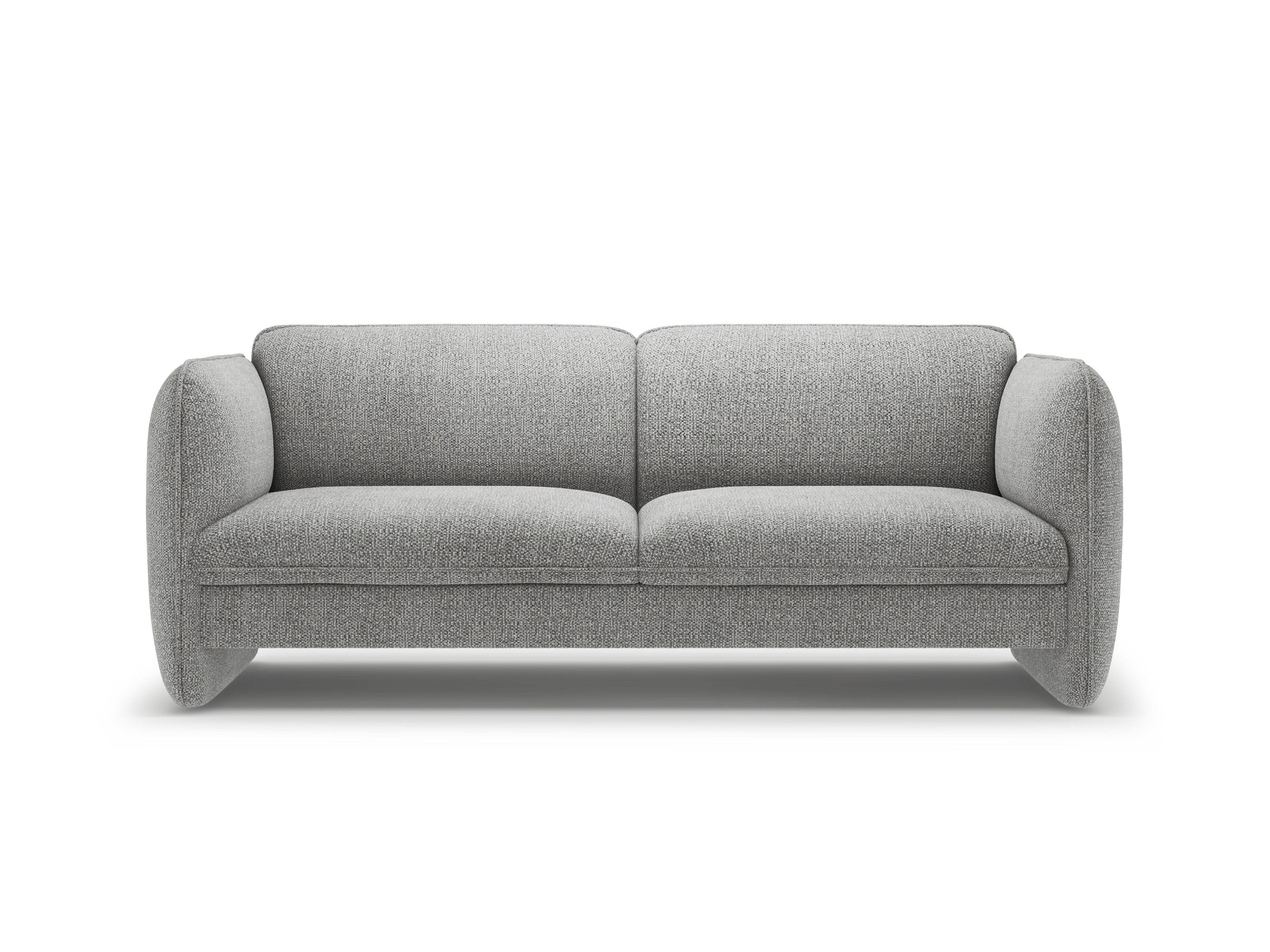 Sofa pre 3 osoby GEORGIA šedý s zamatom