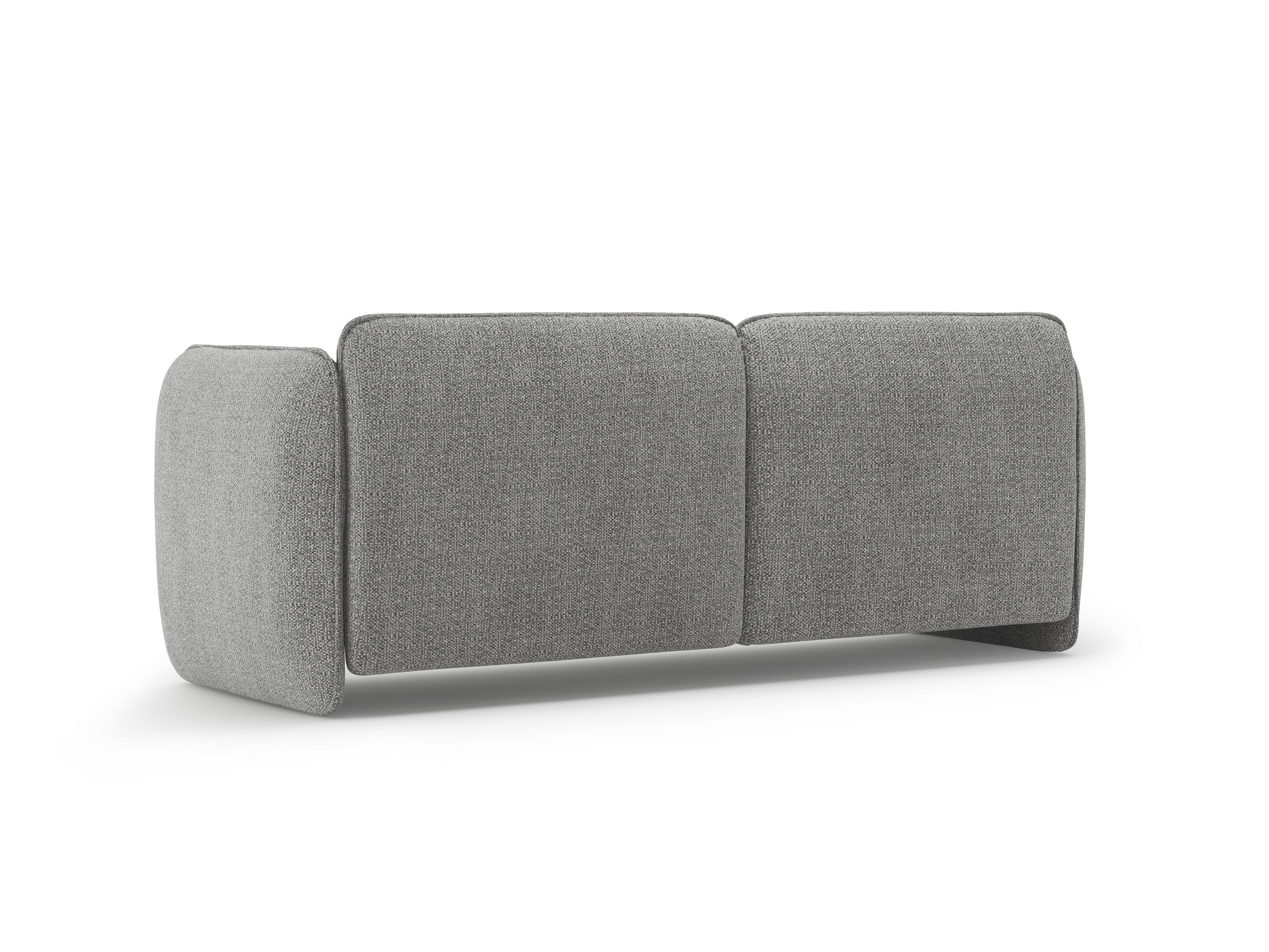 Sofa pre 3 osoby GEORGIA šedý s zamatom