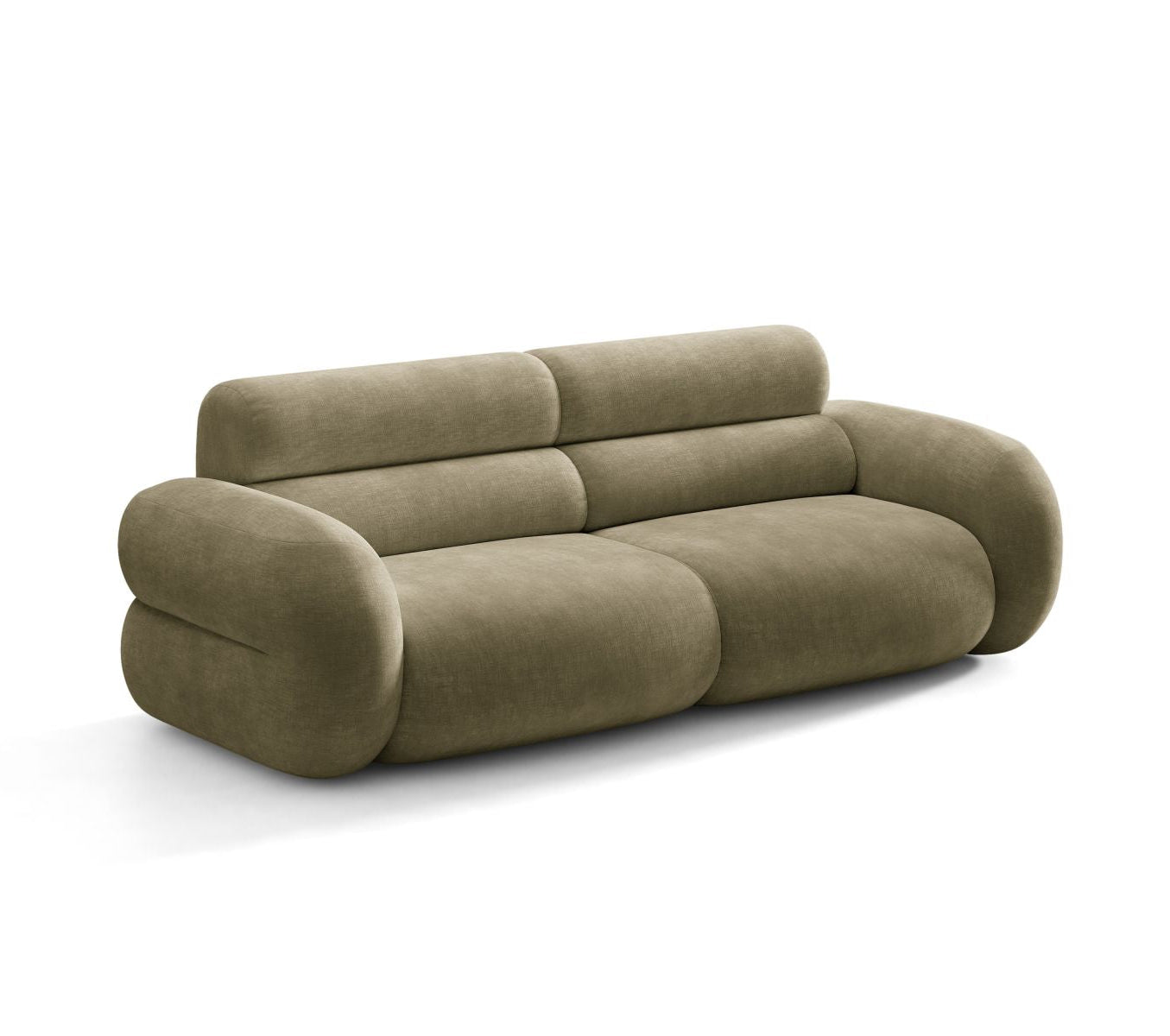 Sofa pre 3 osoby NEO olivový šenil