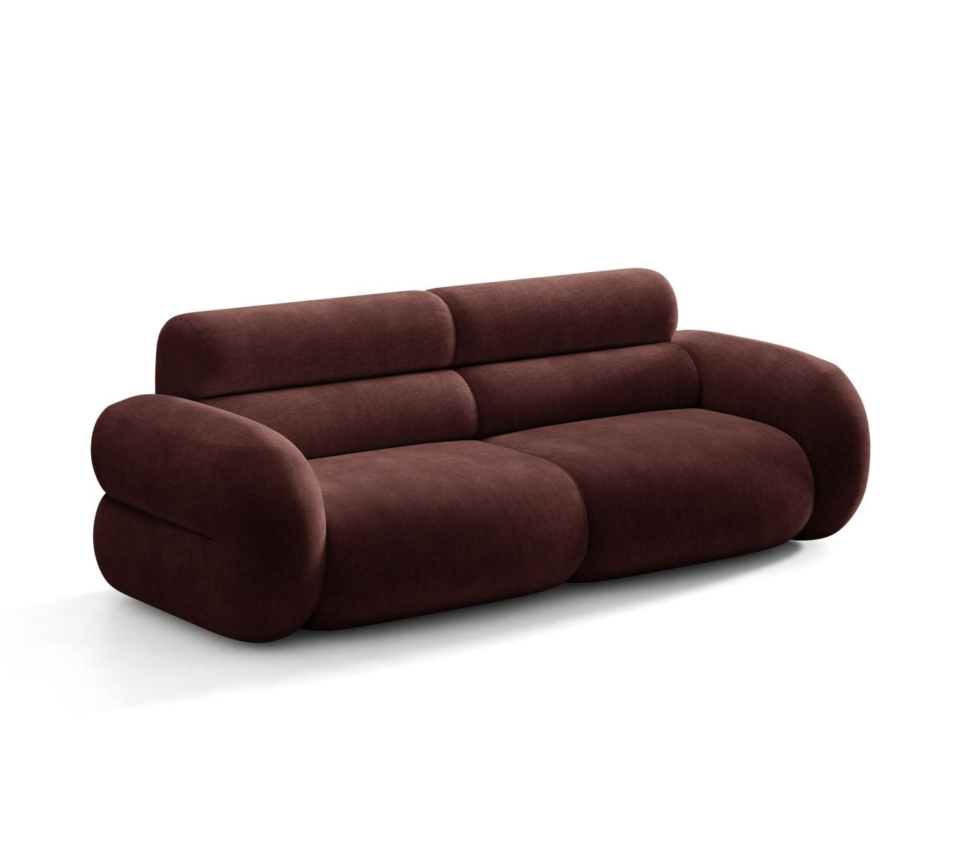 Sofa pre 3 osoby NEO, čerešňový šenil