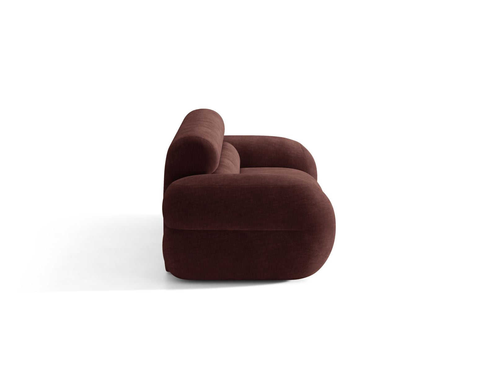 Sofa pre 3 osoby NEO, čerešňový šenil