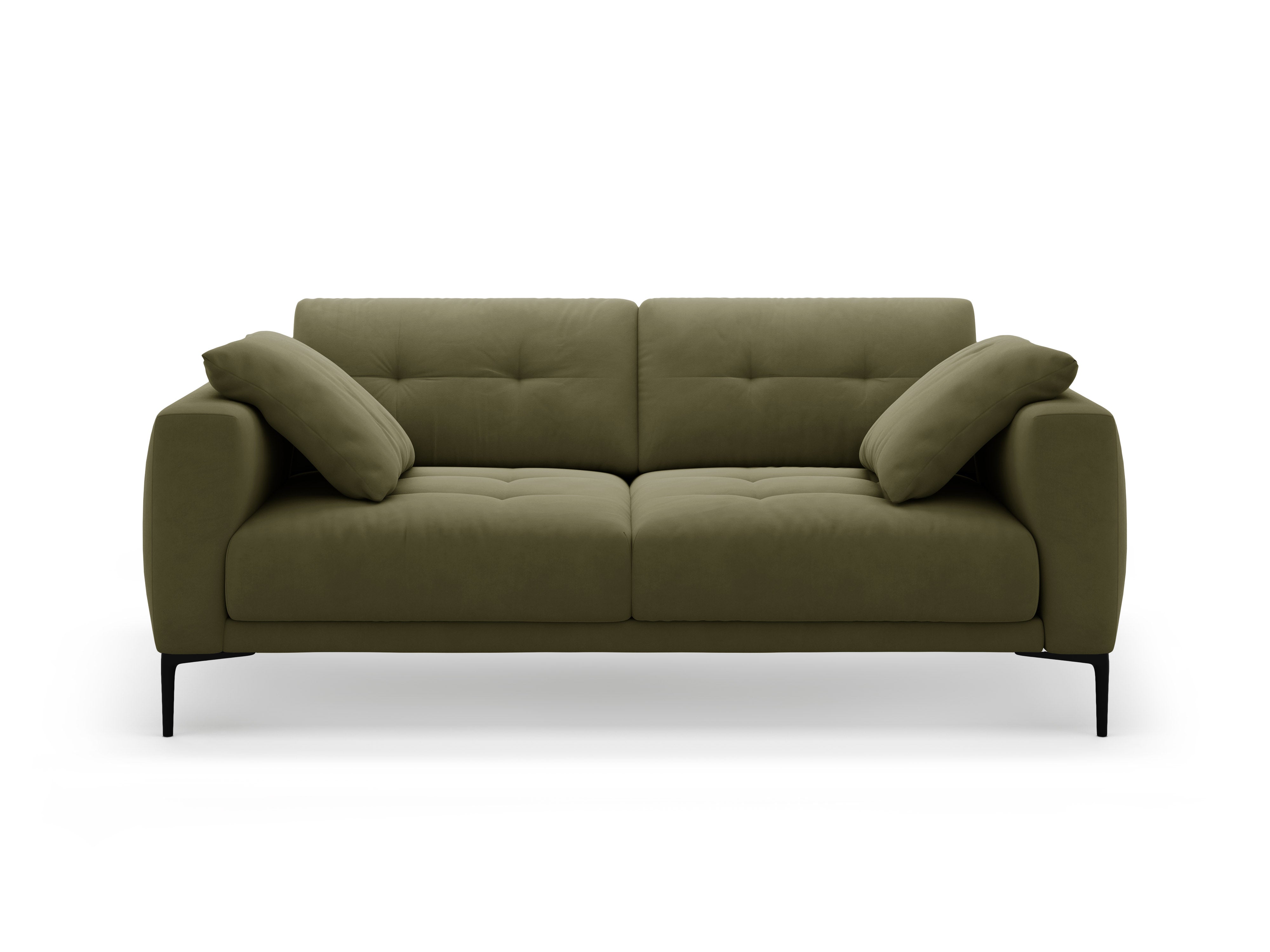 Sofa z jemného velúru 3-miestna BEMY zelená