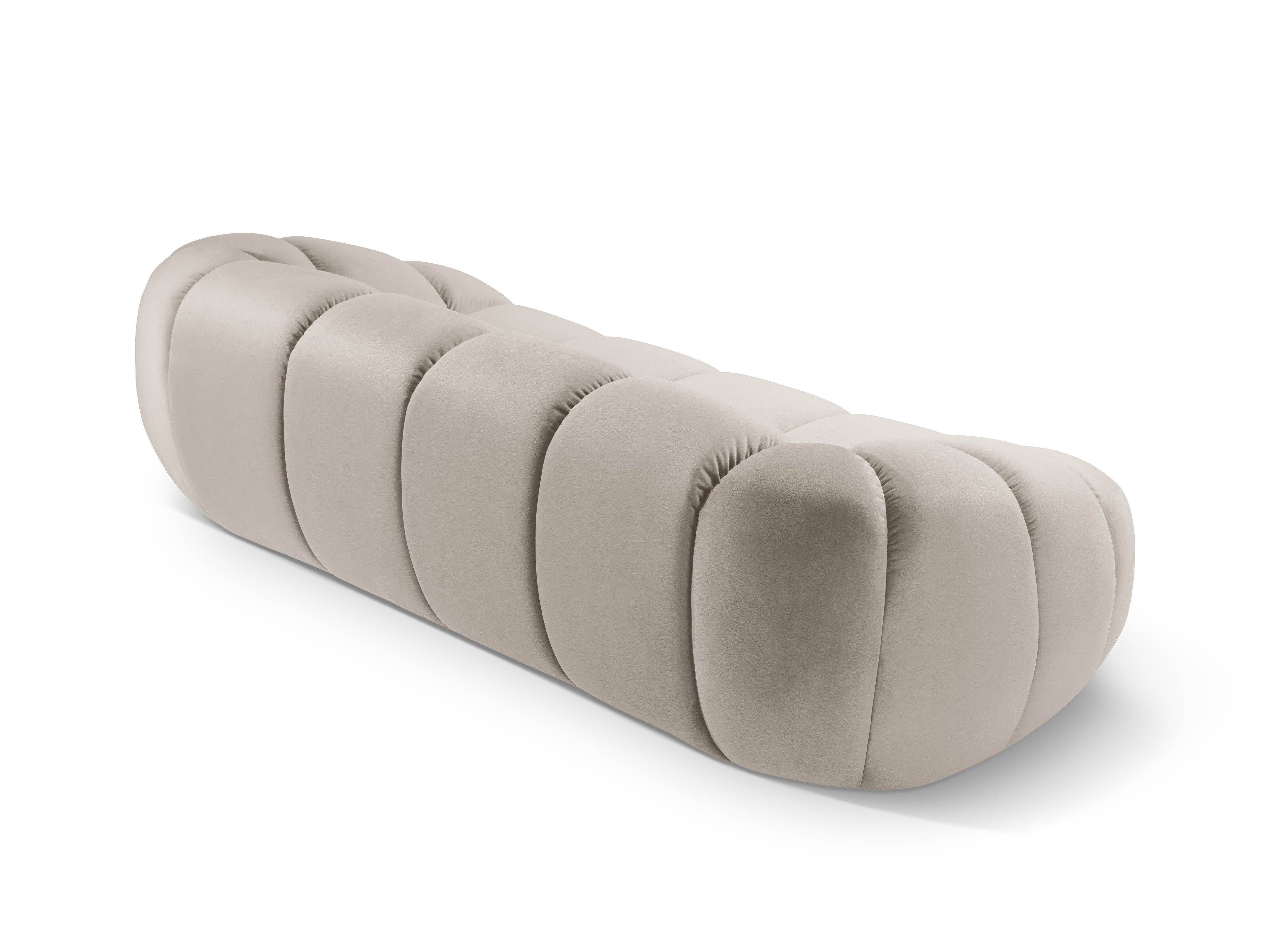 Diana 3-seater velvet sofa beige