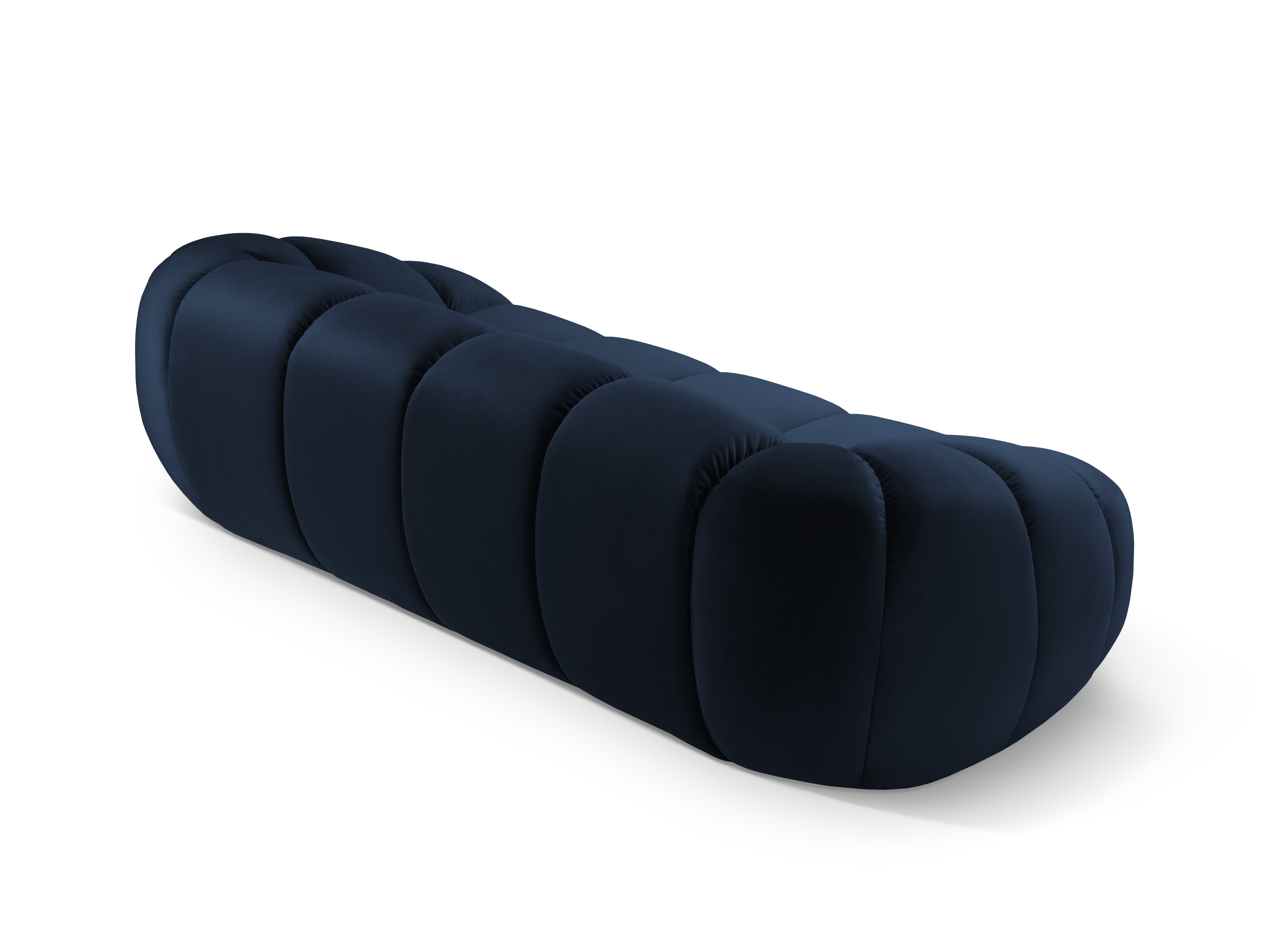 Sofa z jemného velúru 3-miestna DIANA kráľovská modrá