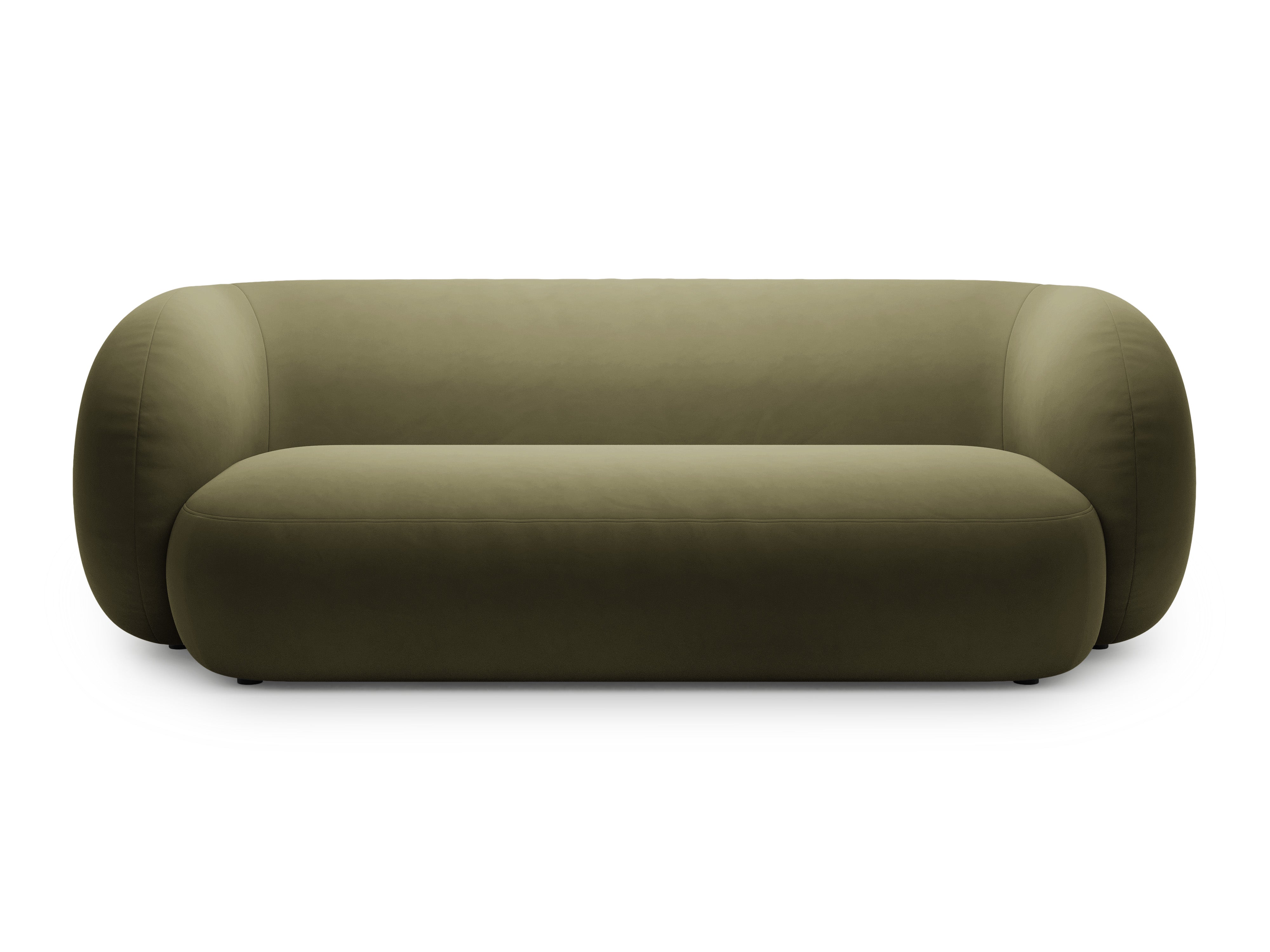 Velvet 3-Seater Sofa KATE Green