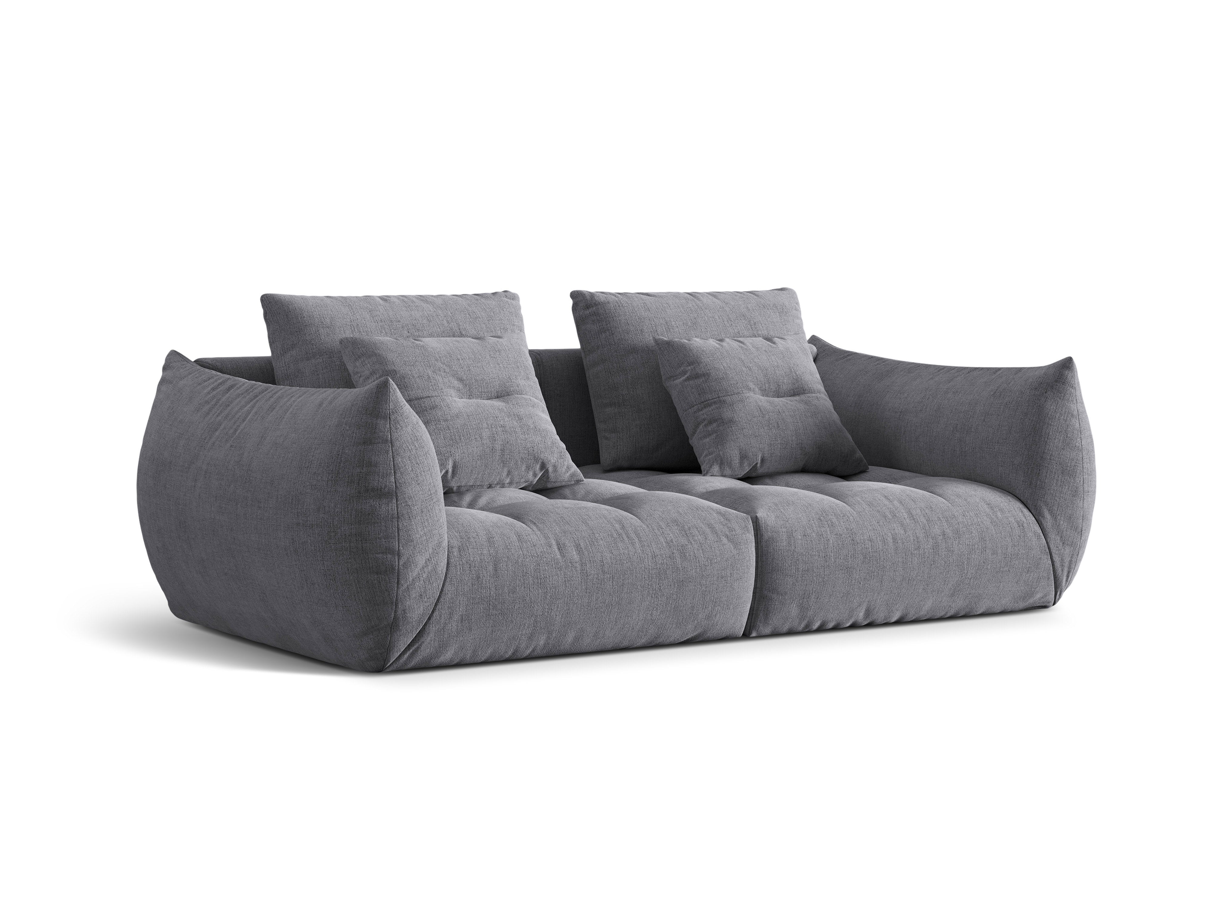 3-seater Bloom gray sofa