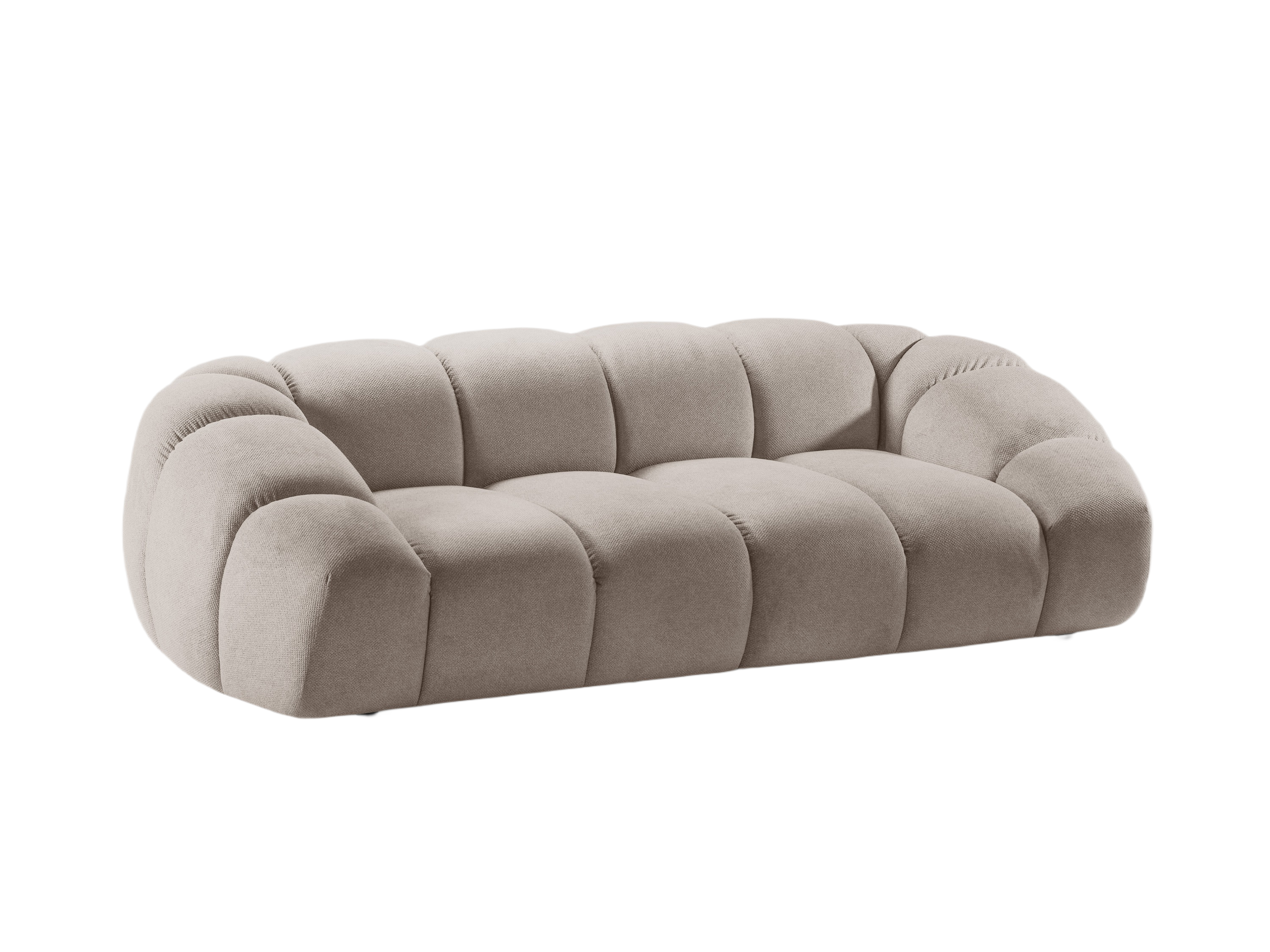 2.5-seater Sofa DIANA dark beige chenille
