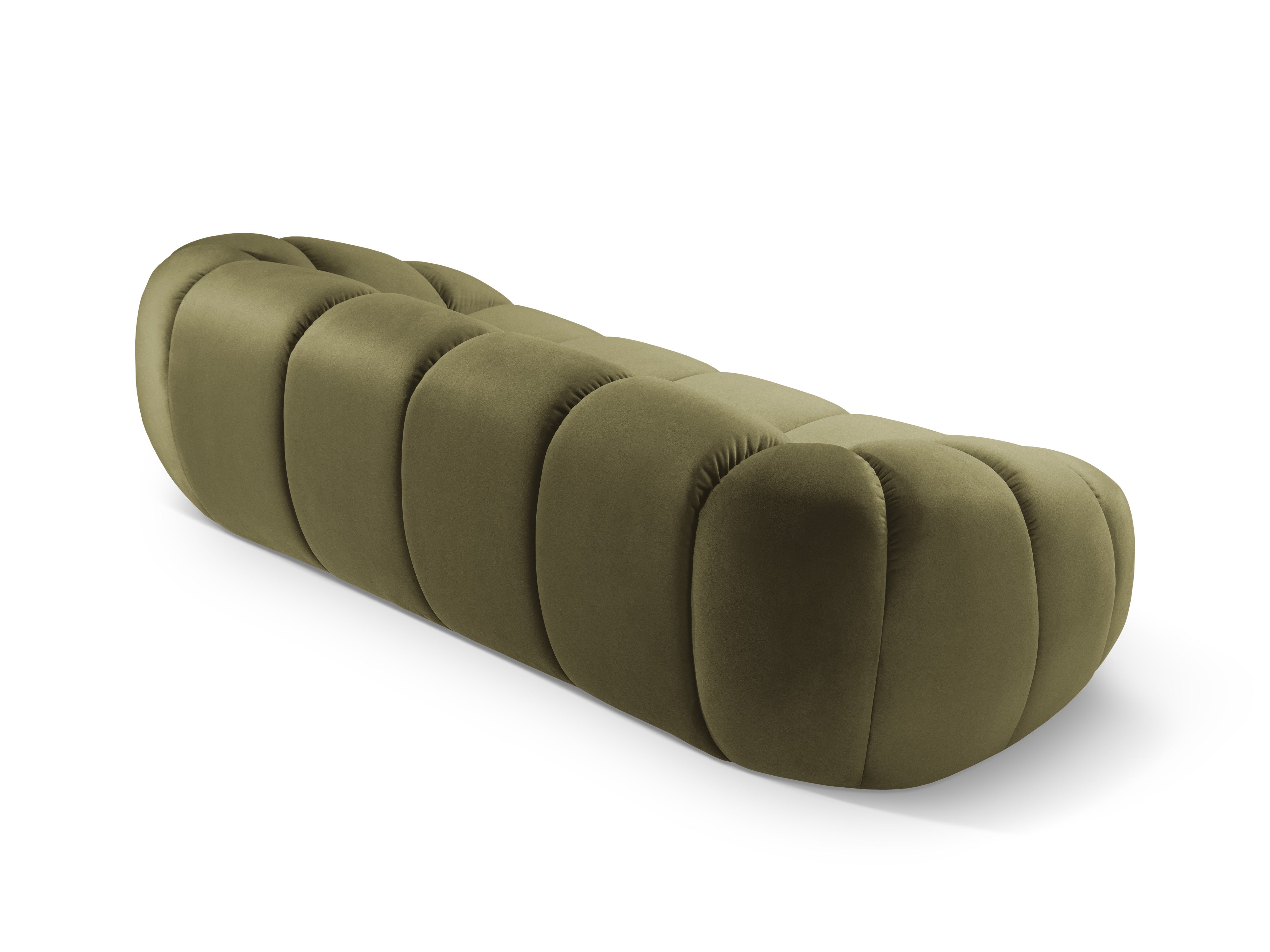 Sofa z jemného velúru 2,5-miestna DIANA zelená