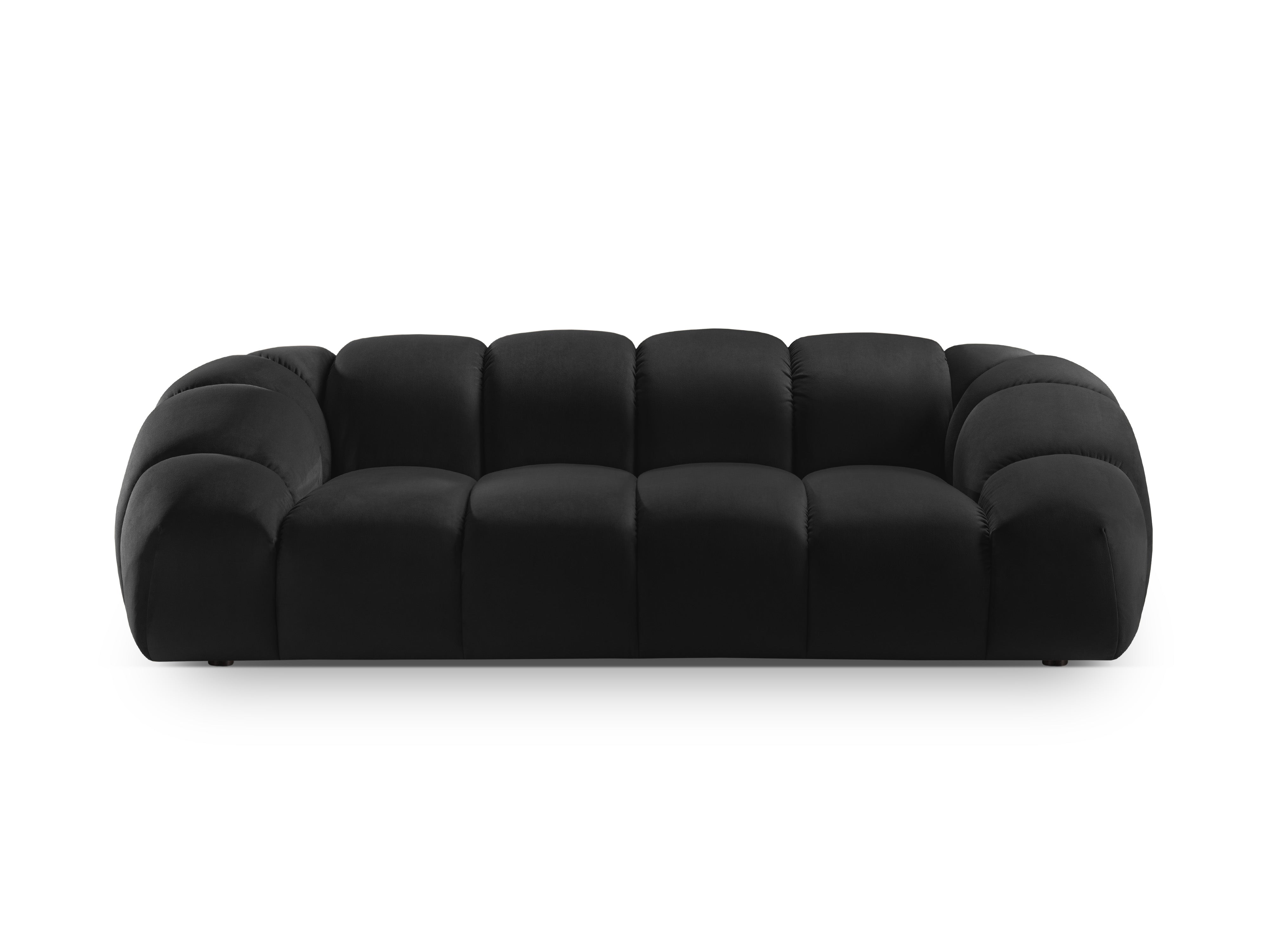Sofa z jemného velúru 2,5-miestna DIANA čierna