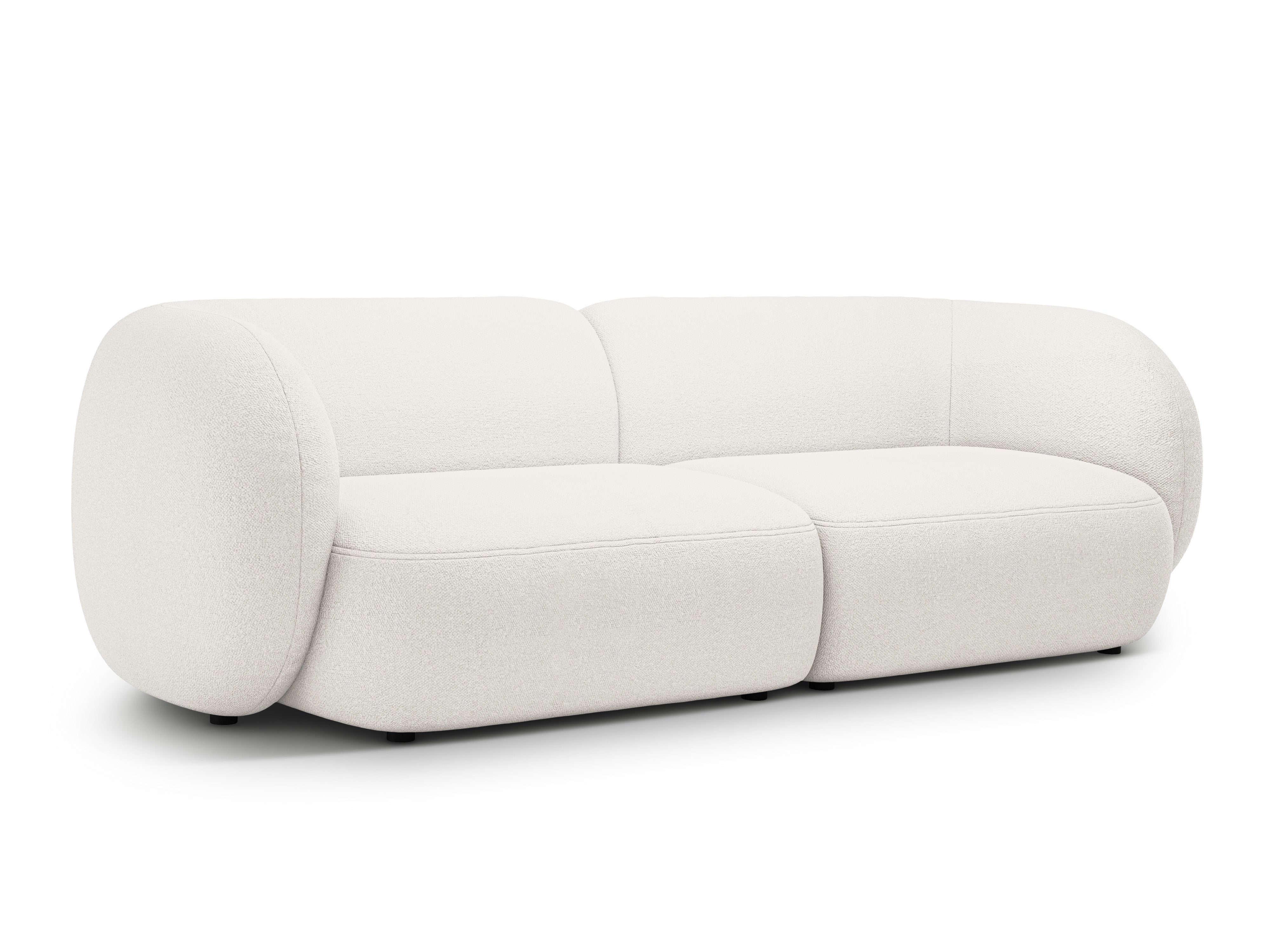 4-seater Sofa KATE white boucle