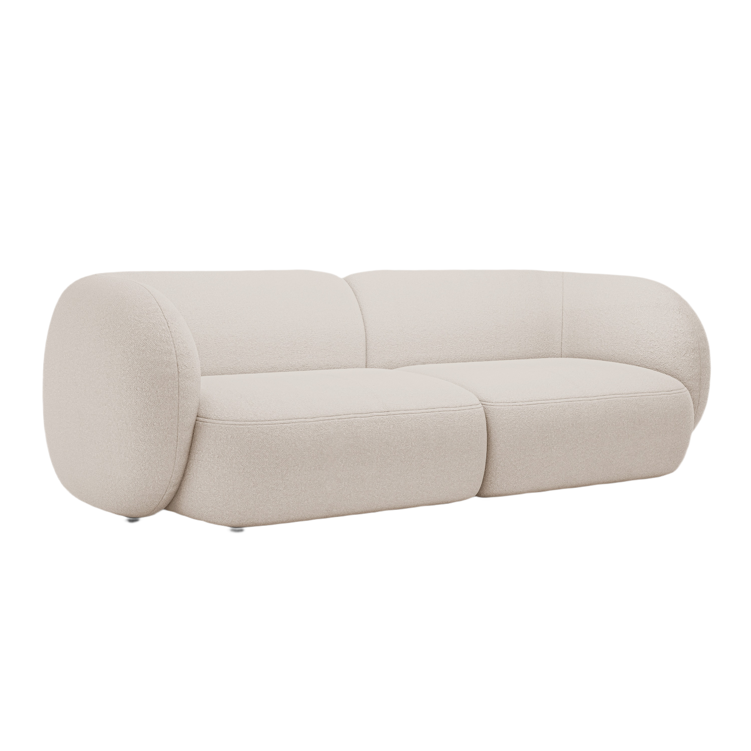 4-seater KATE sofa beige boucle