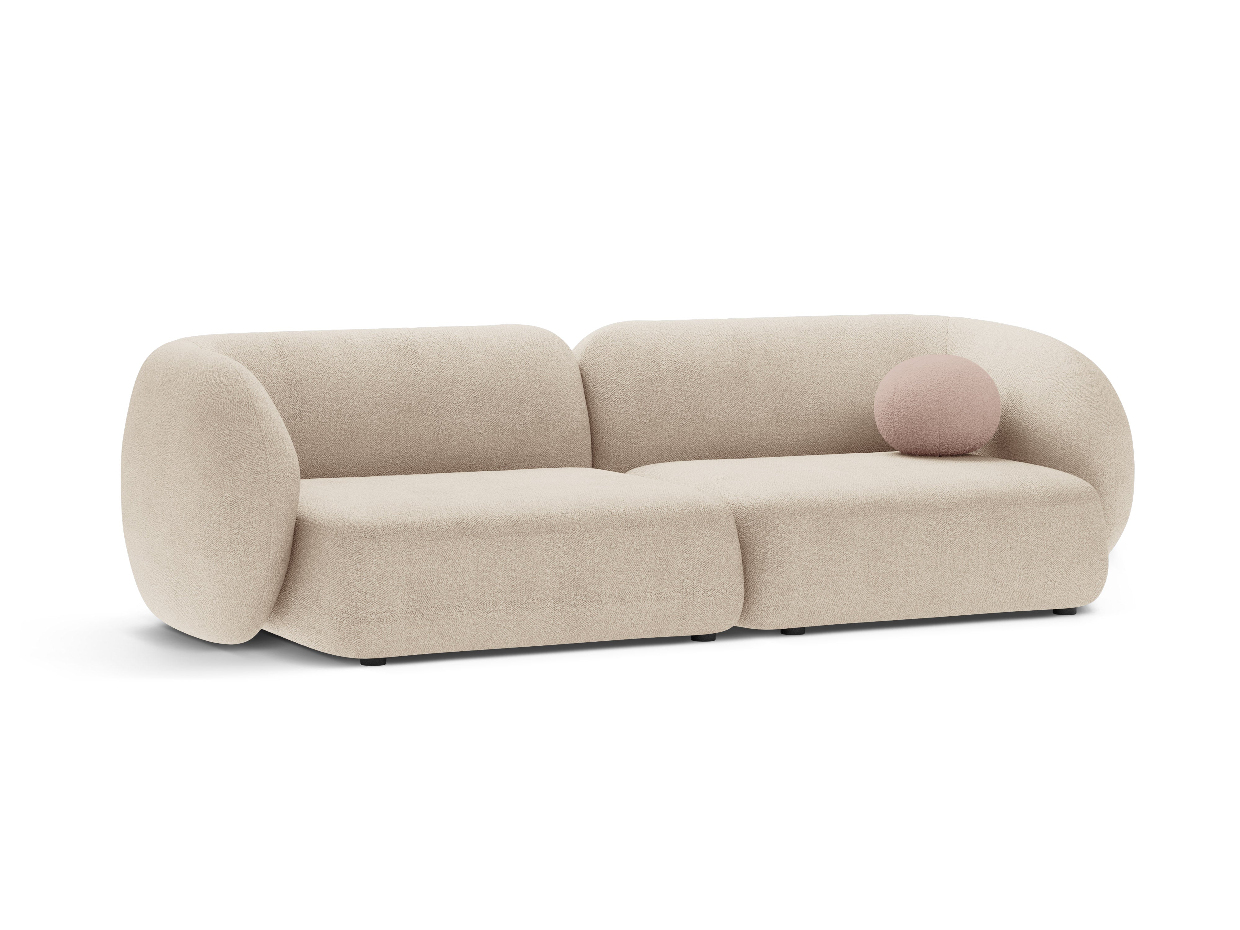 4-seater KATE sofa beige boucle