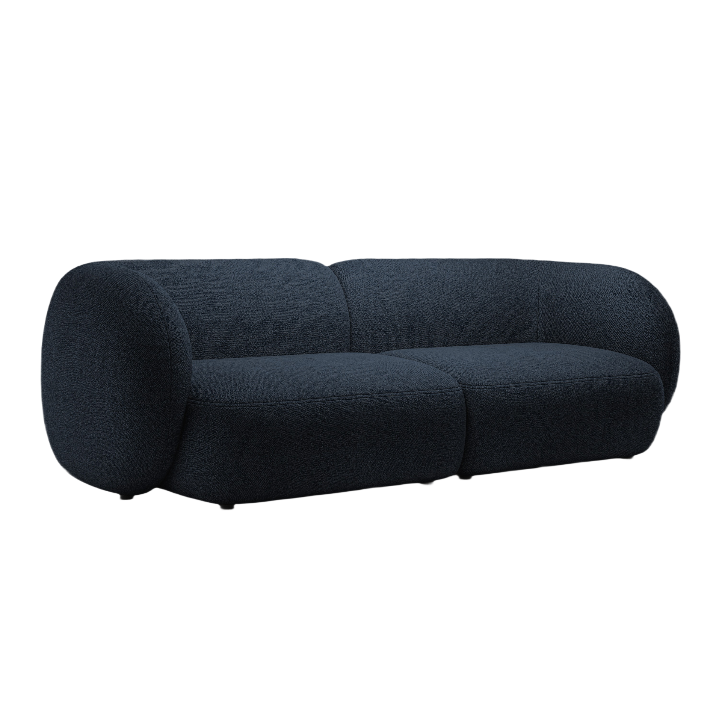 4-seater KATE sofa in navy boucle