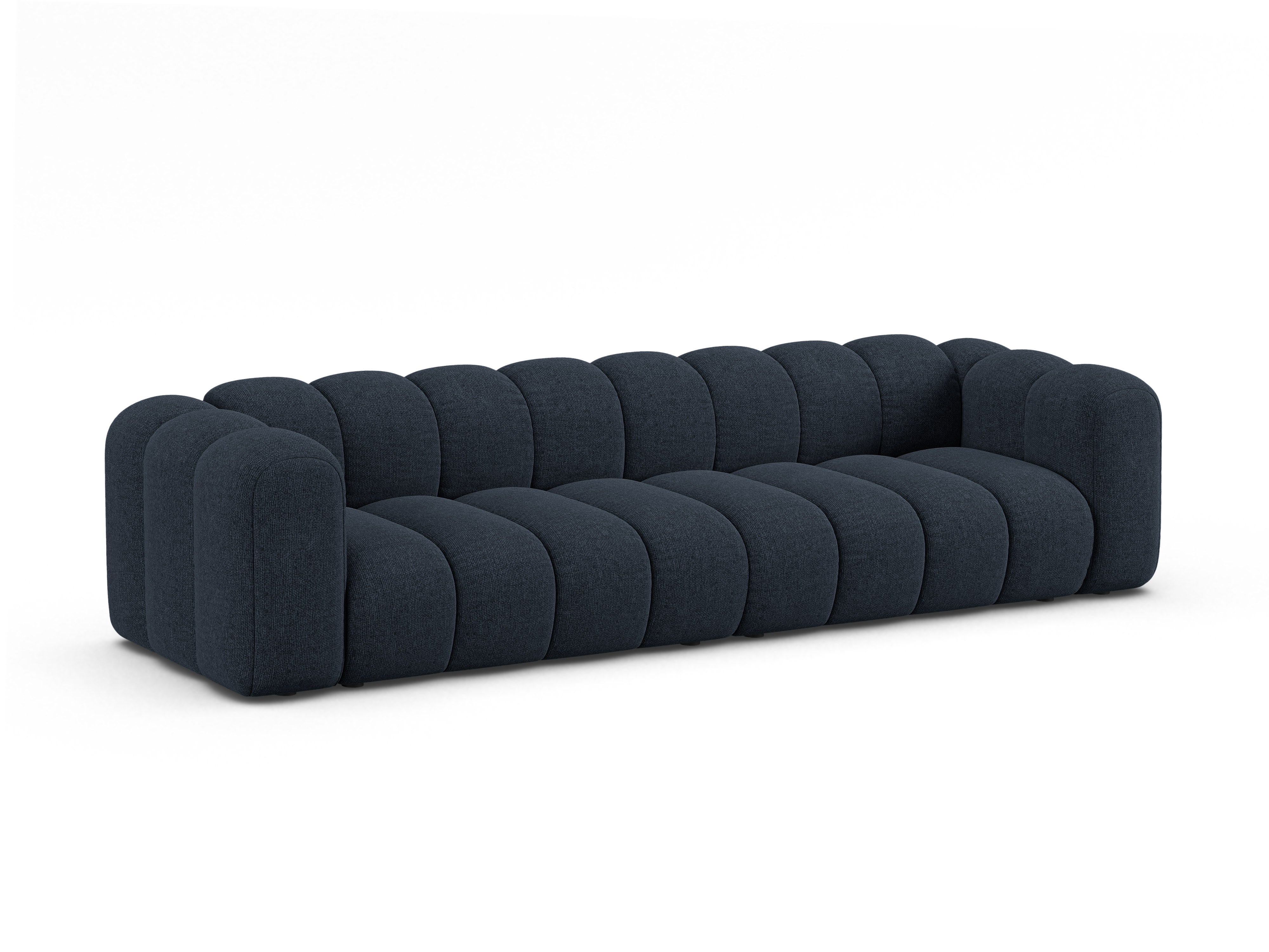 4-seater LUPINE sofa in navy chenille