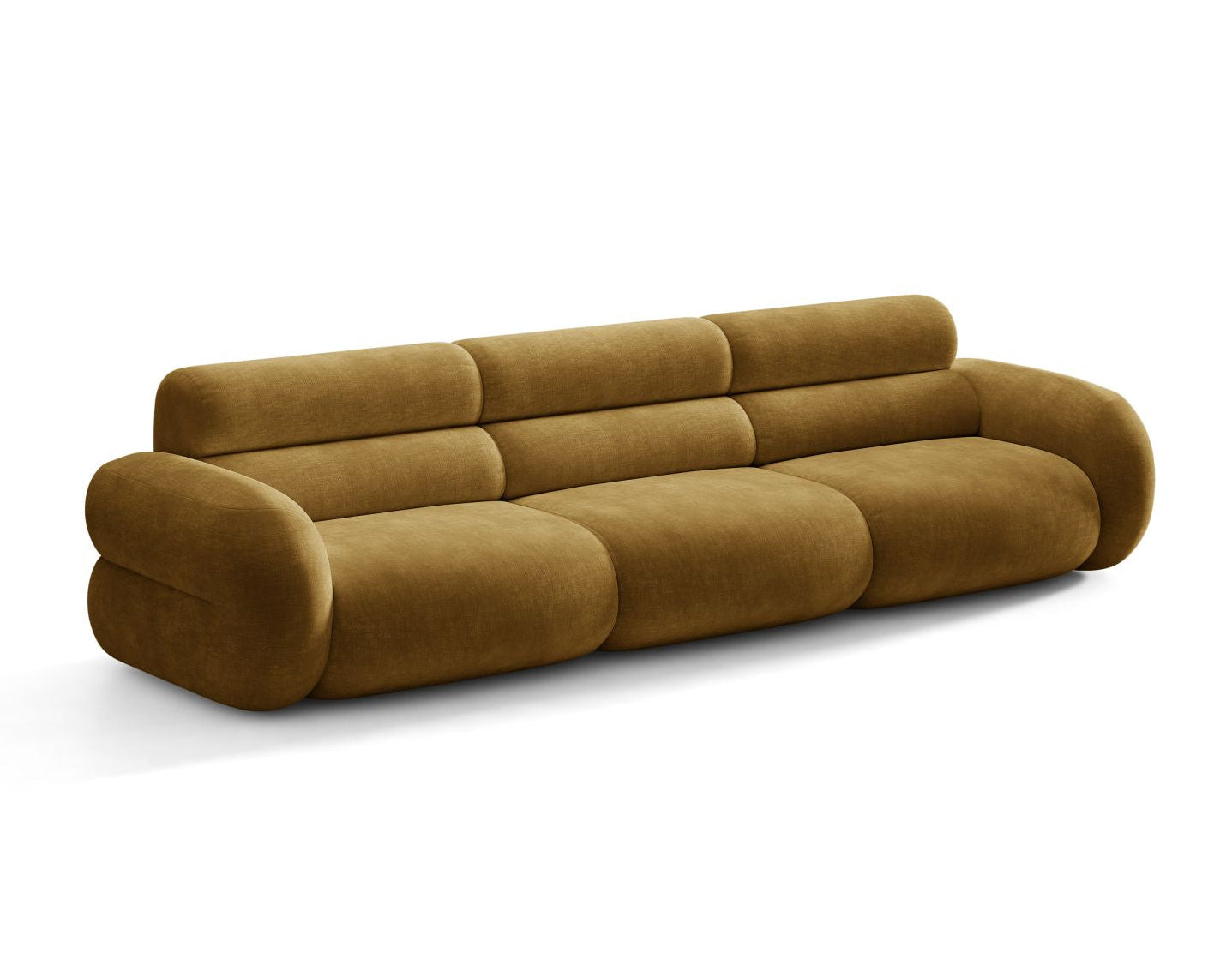 Sofa pre 4 osoby NEO v horčicovom šenile