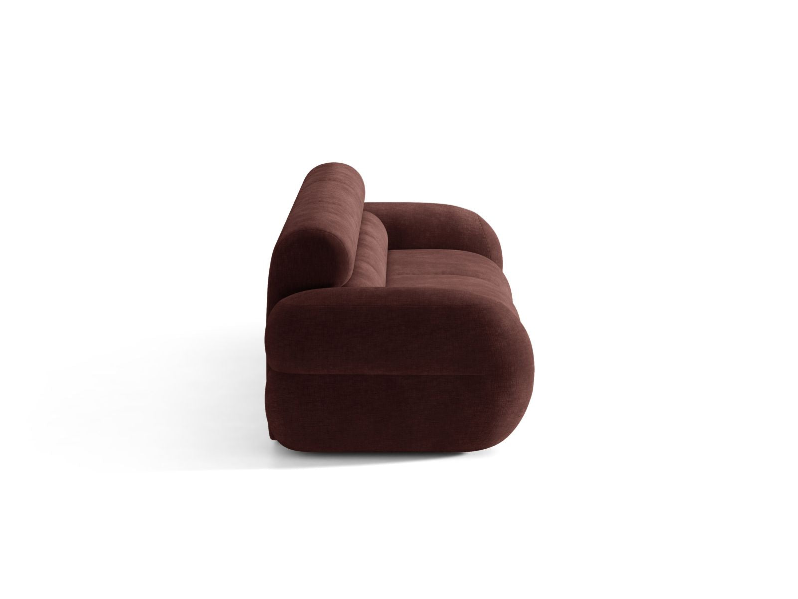 Sofa pre 4 osoby NEO, čerešňový šenil