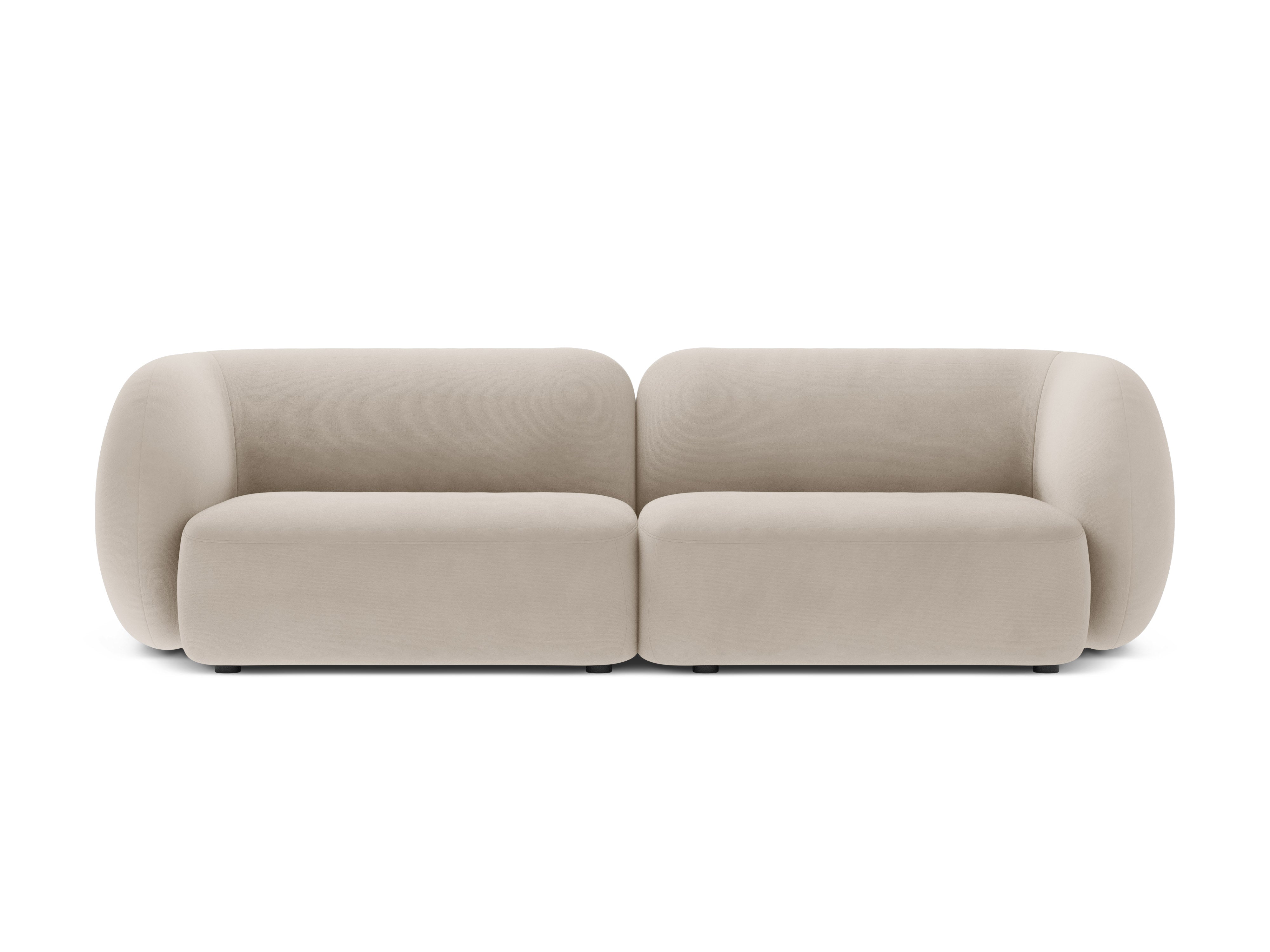 4-seater velvet sofa KATE beige