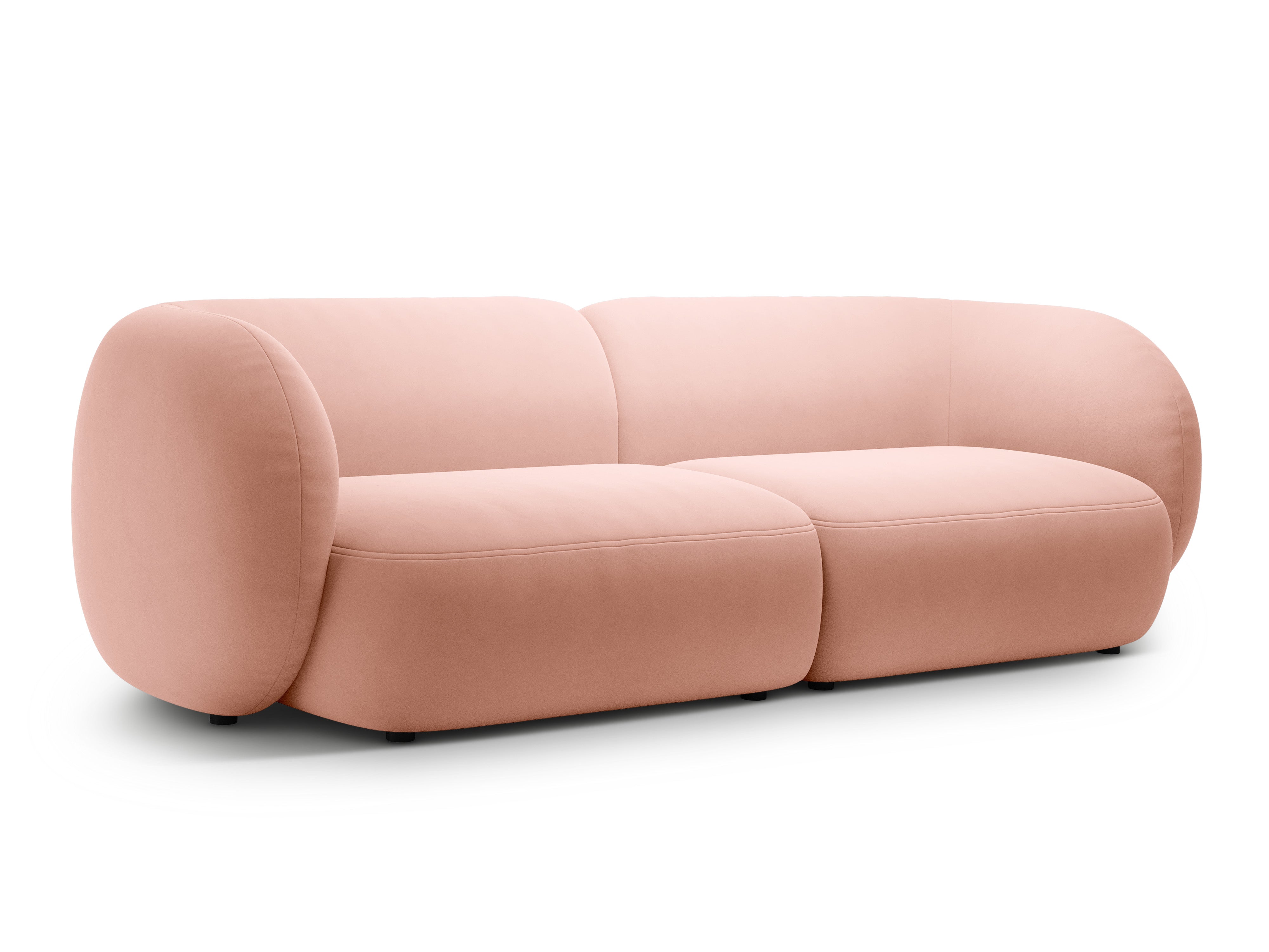 4-seater velvet sofa KATE pink