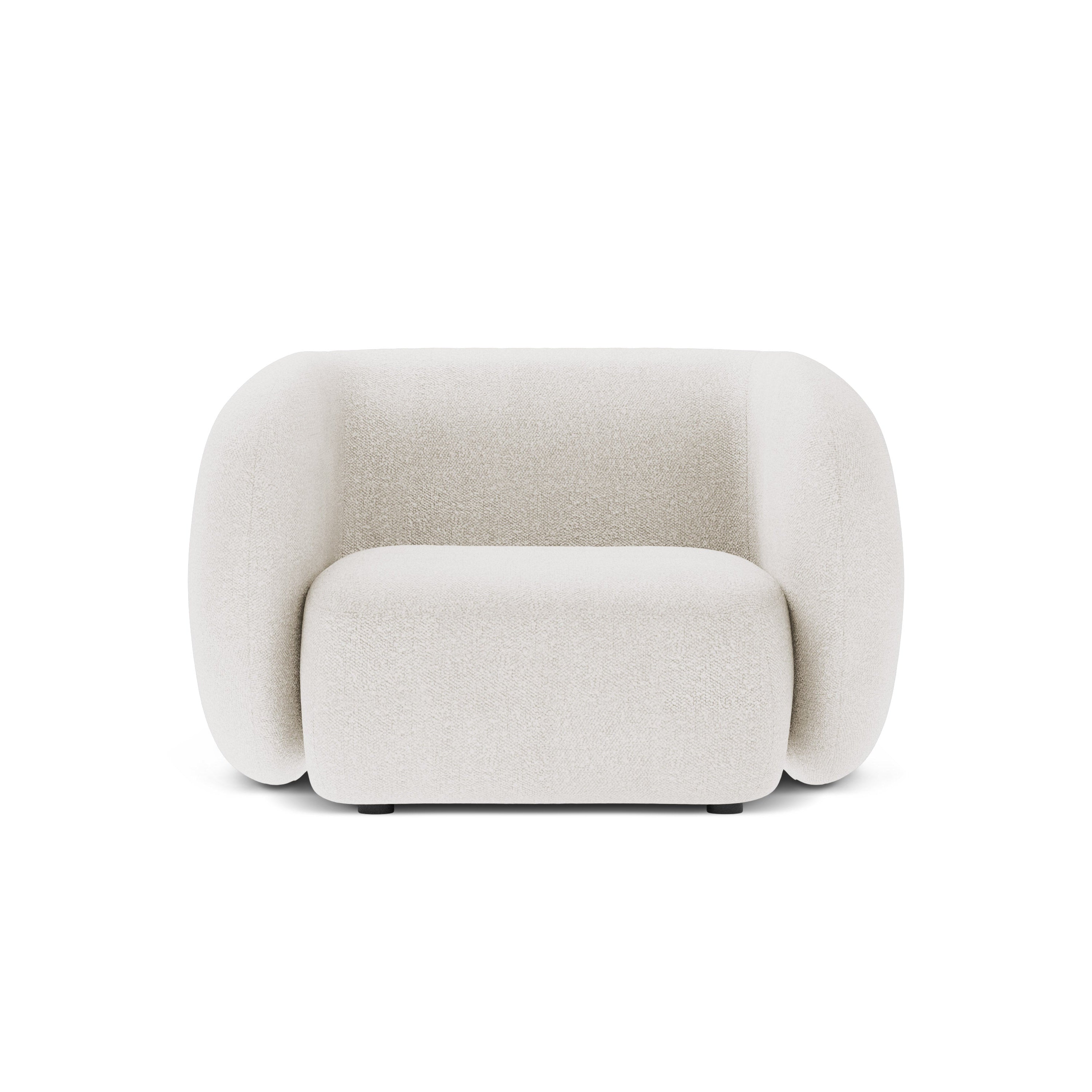 Fotel KATE biely boucle