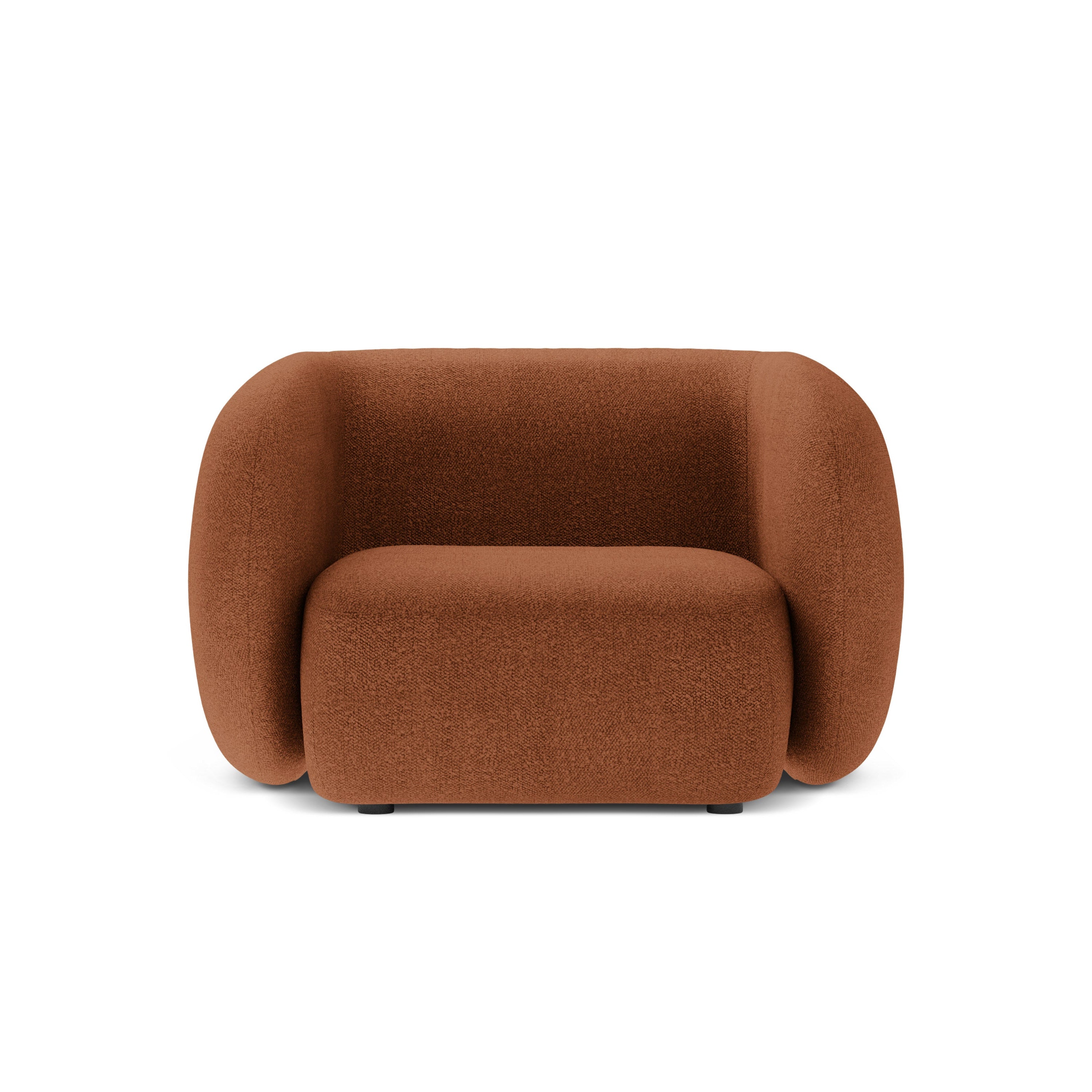 Fotel KATE terrakotová boucle