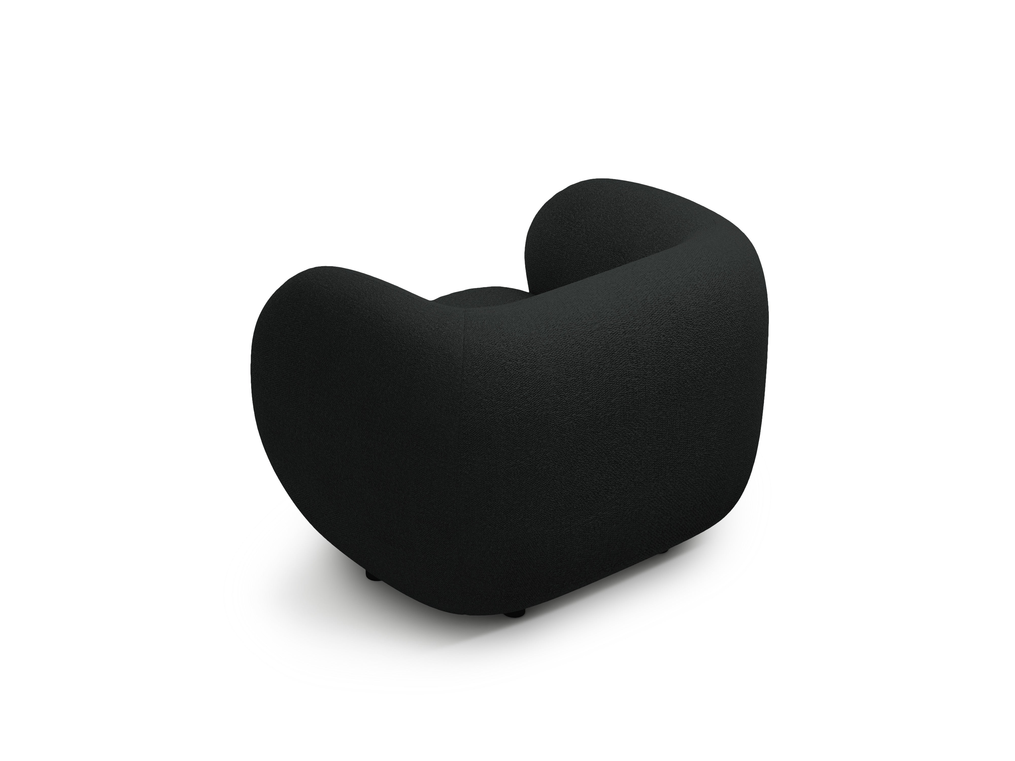KATE Armchair black boucle
