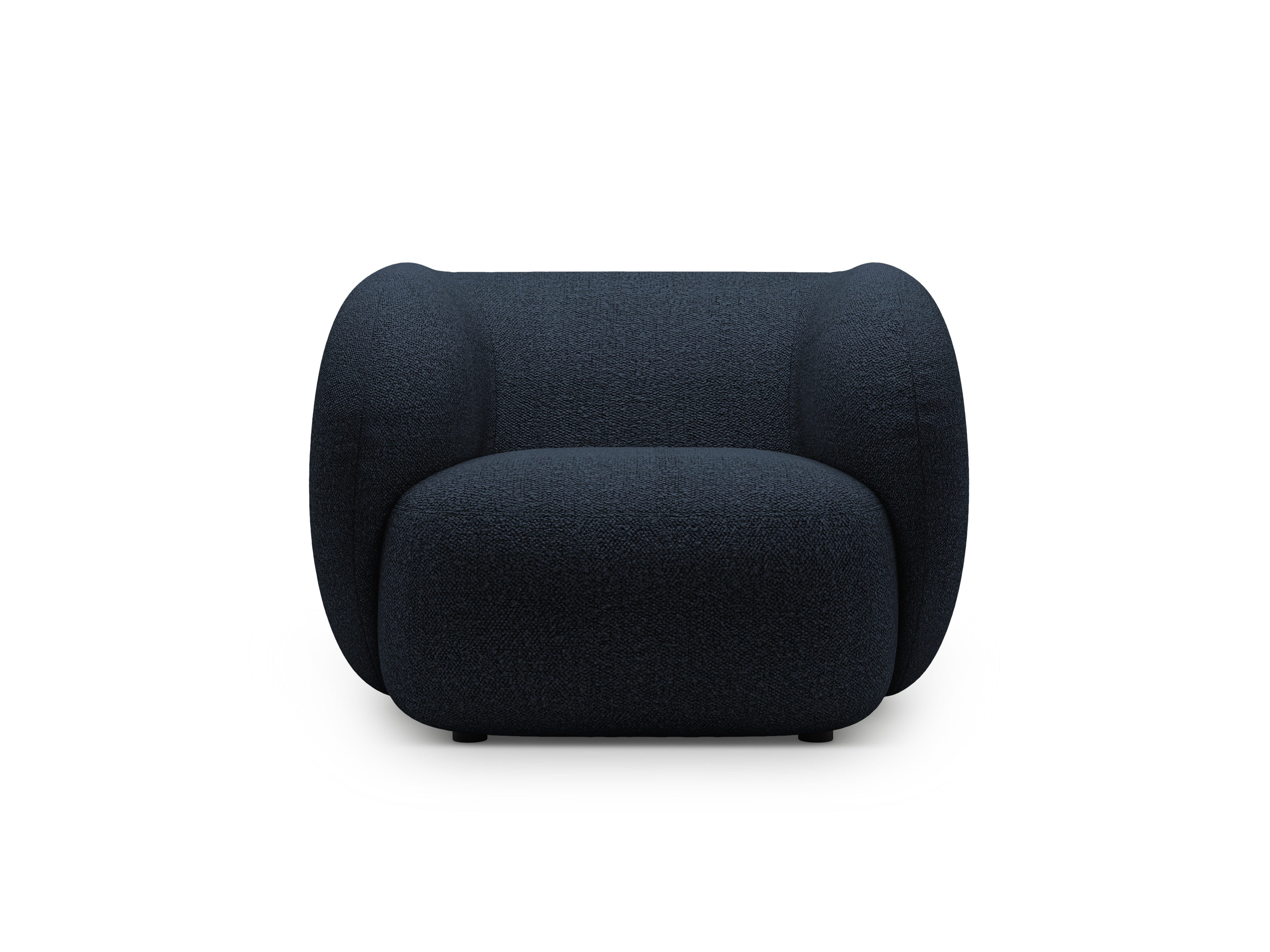 KATE navy boucle armchair