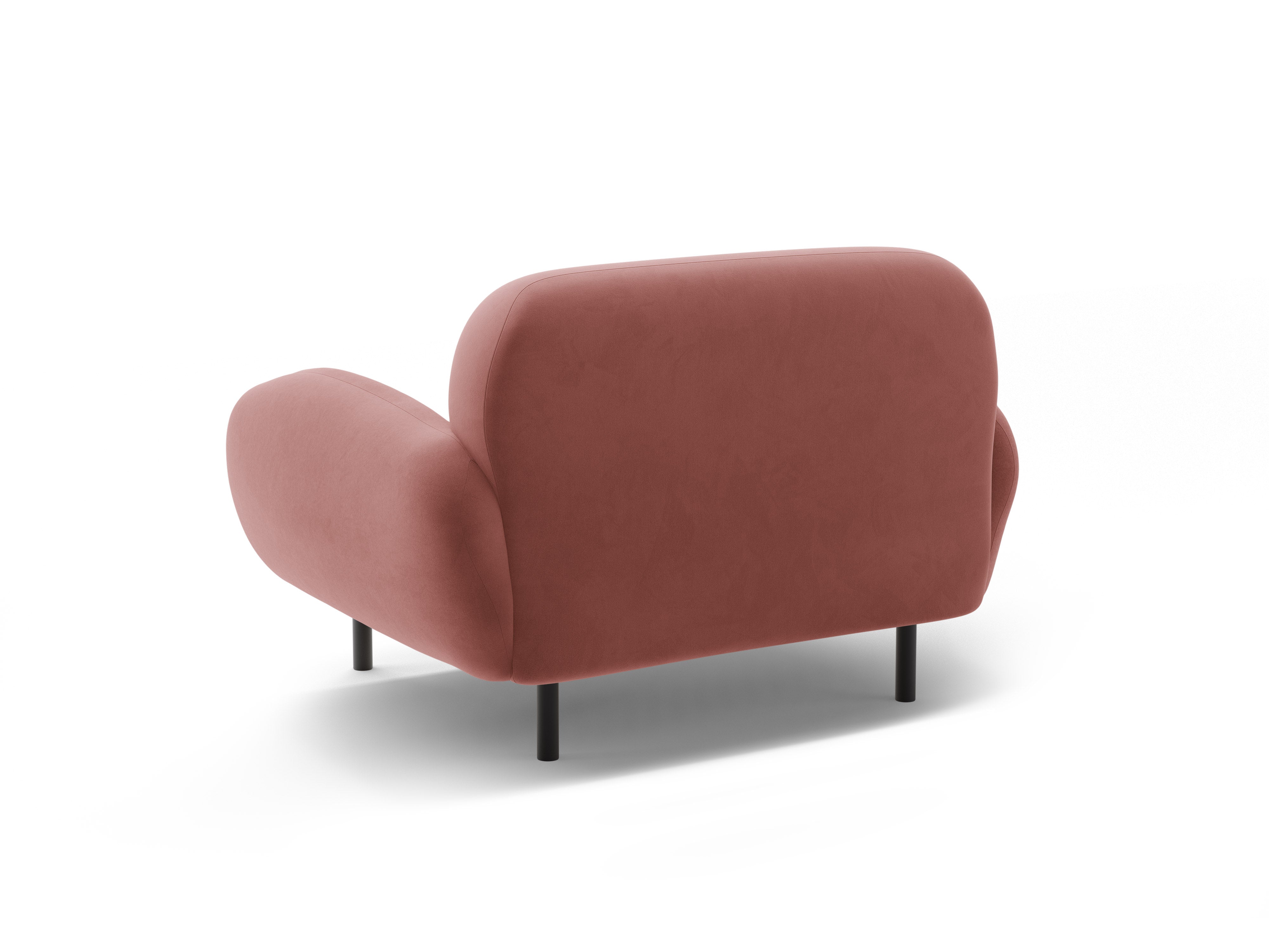 Velvet Armchair POPPY Dirty Pink